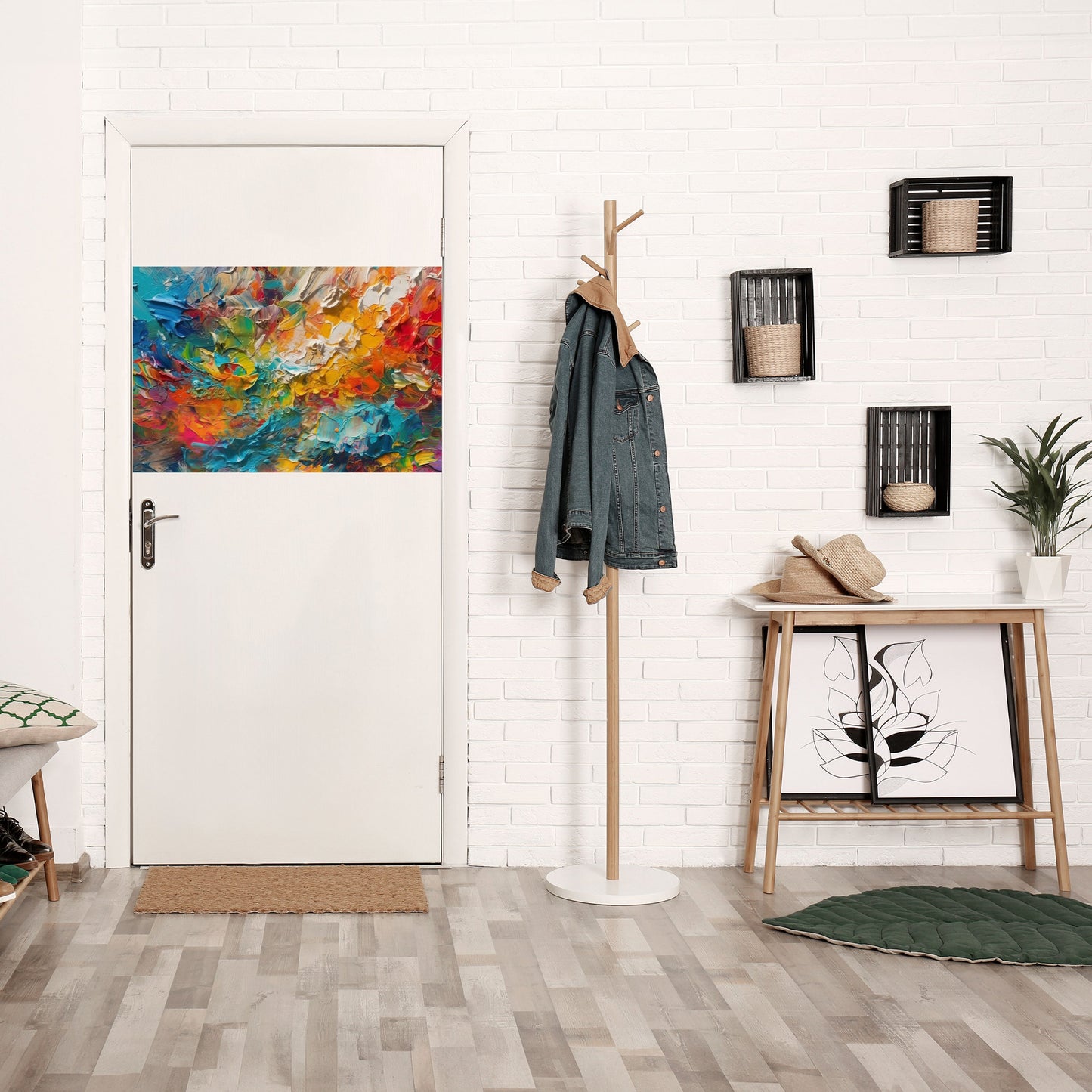 WHISPERS OF COLOR Peel and Stick Horizontal Poster