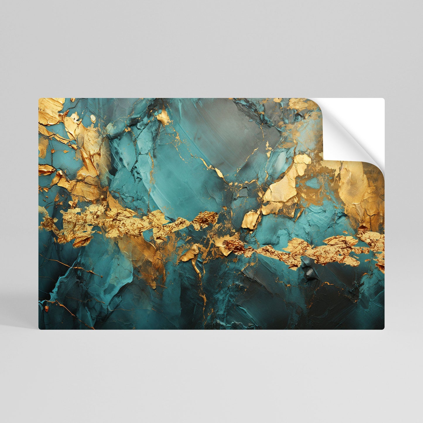CELESTIAL GOLDRUSH horisontell affisch med självhäftande motiv