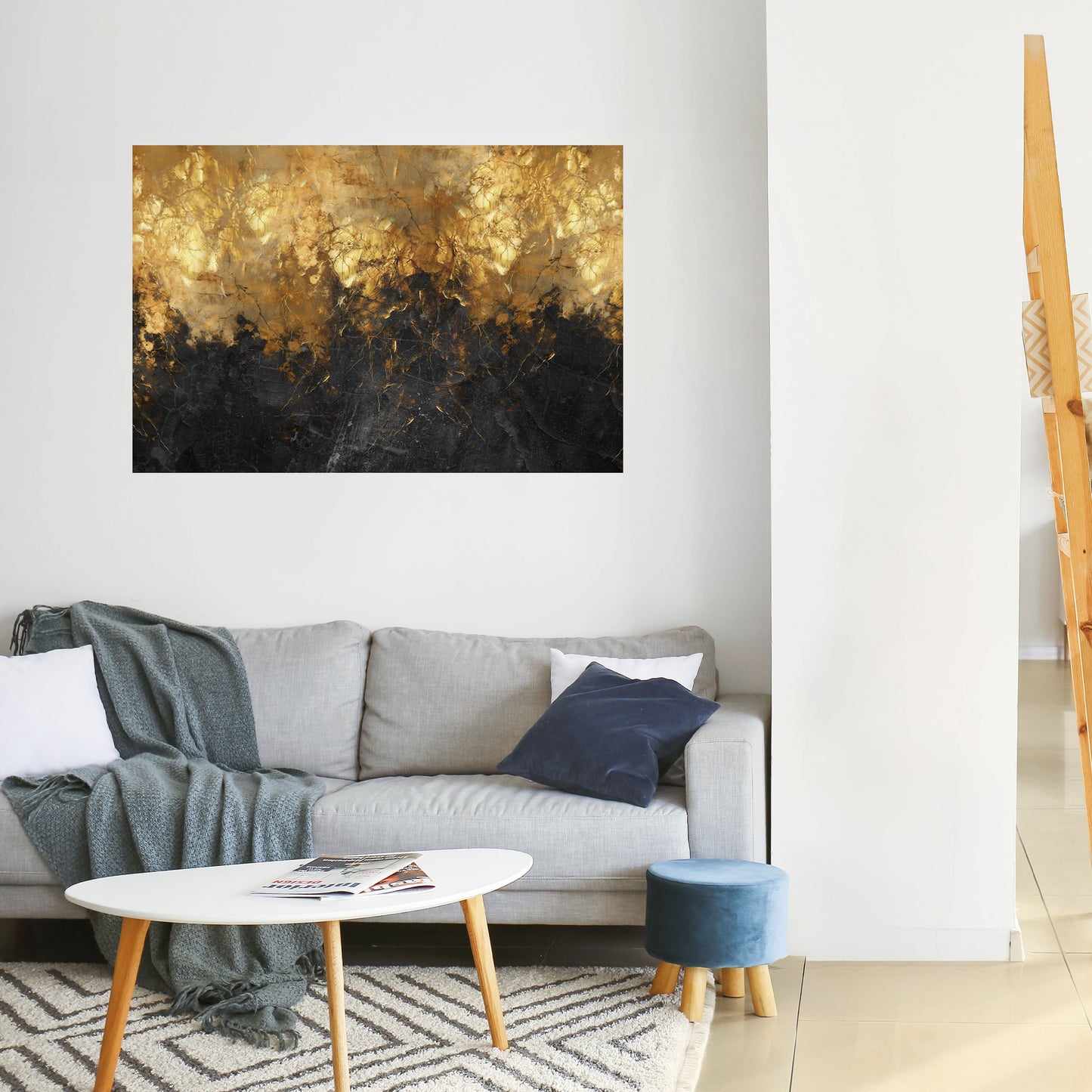 RADIANT SPARK Peel and Stick Horizontal Poster