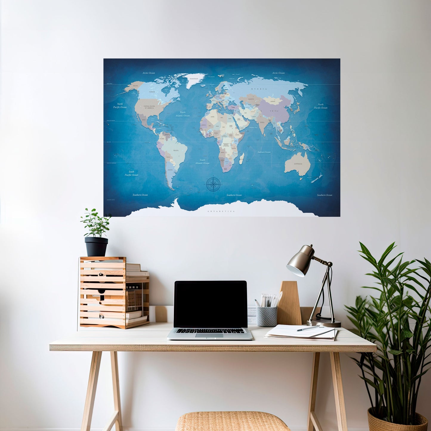 INSPIRATIONSKARTOR Horisontell poster med självhäftande papper