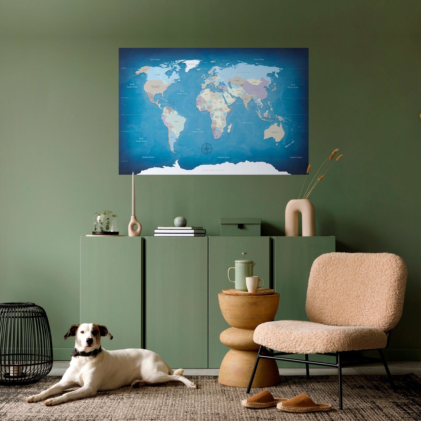 INSPIRATIONSKARTOR Horisontell poster med självhäftande papper