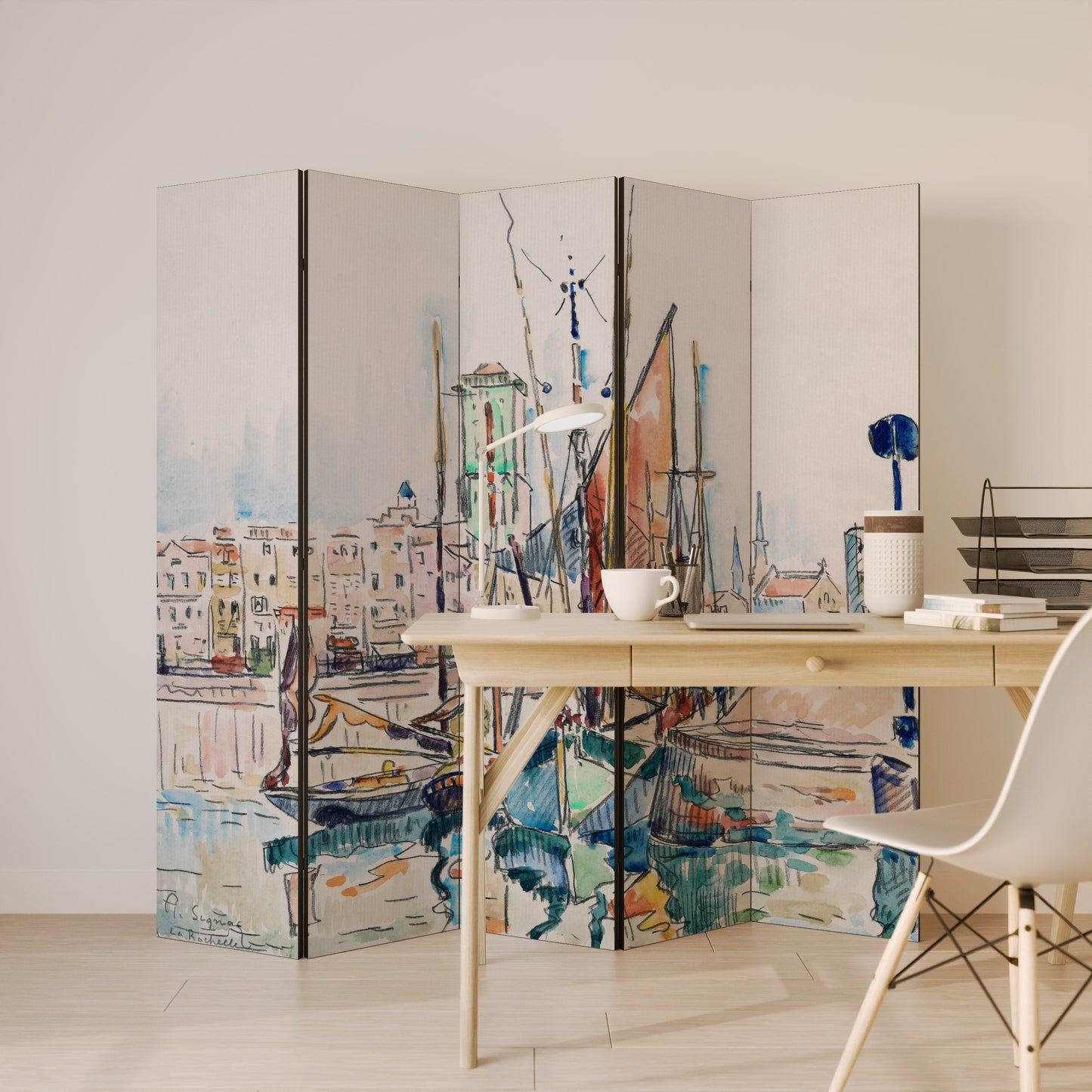 LA ROCHELLE Decorative 5-Panel Room Divider
