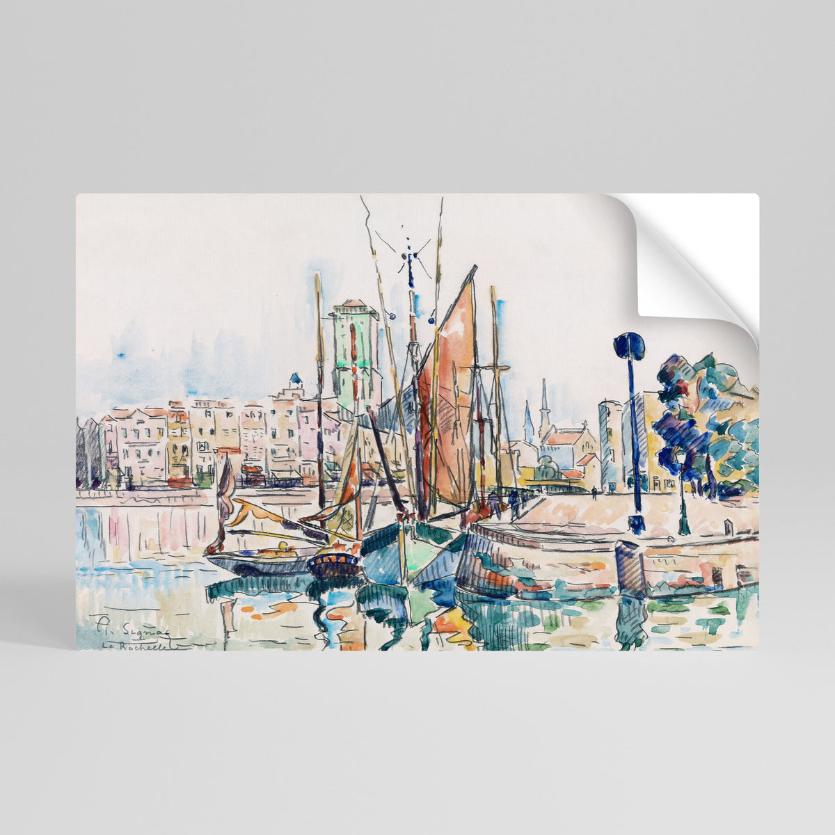 LA ROCHELLE Självhäftande Horisontell Poster