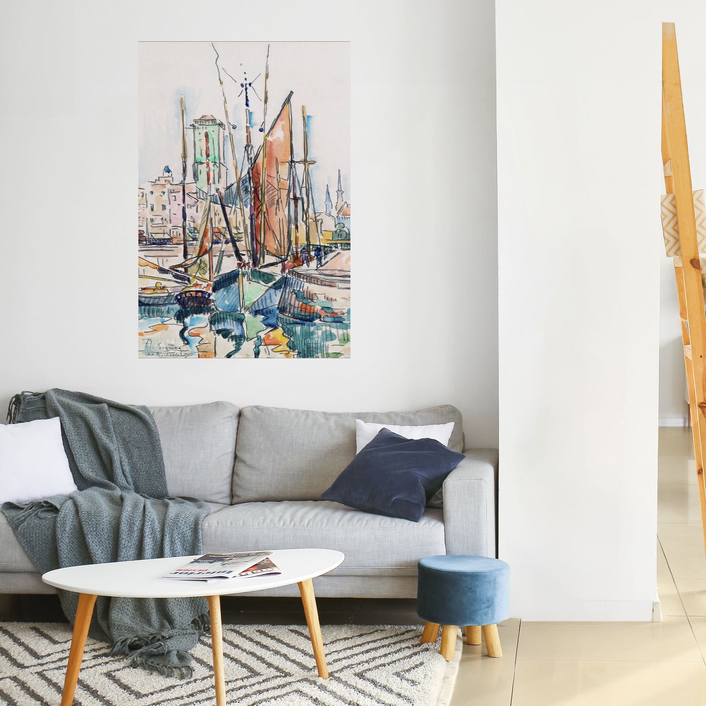 LA ROCHELLE vertikal poster med självhäftande tryck