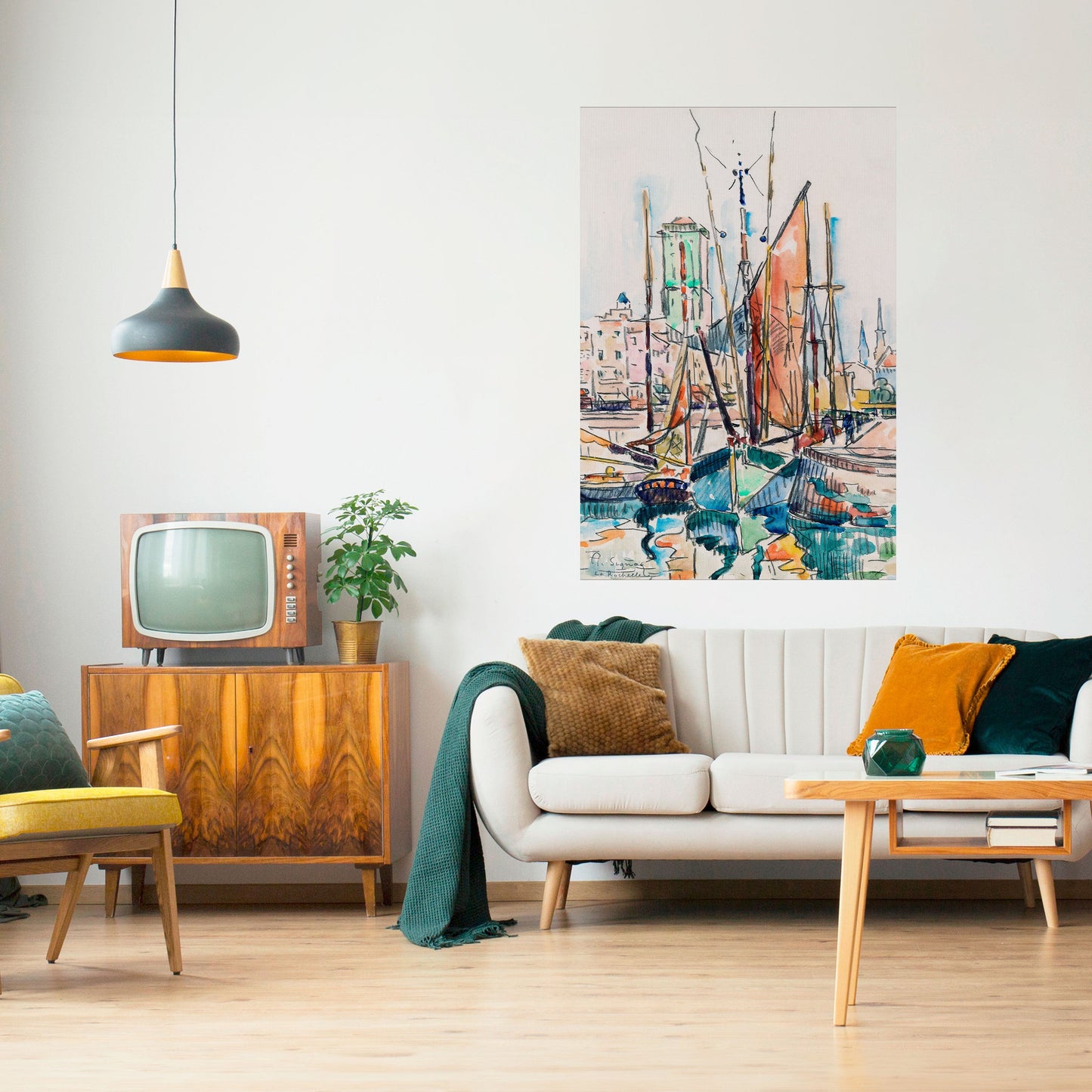 LA ROCHELLE vertikal poster med självhäftande tryck