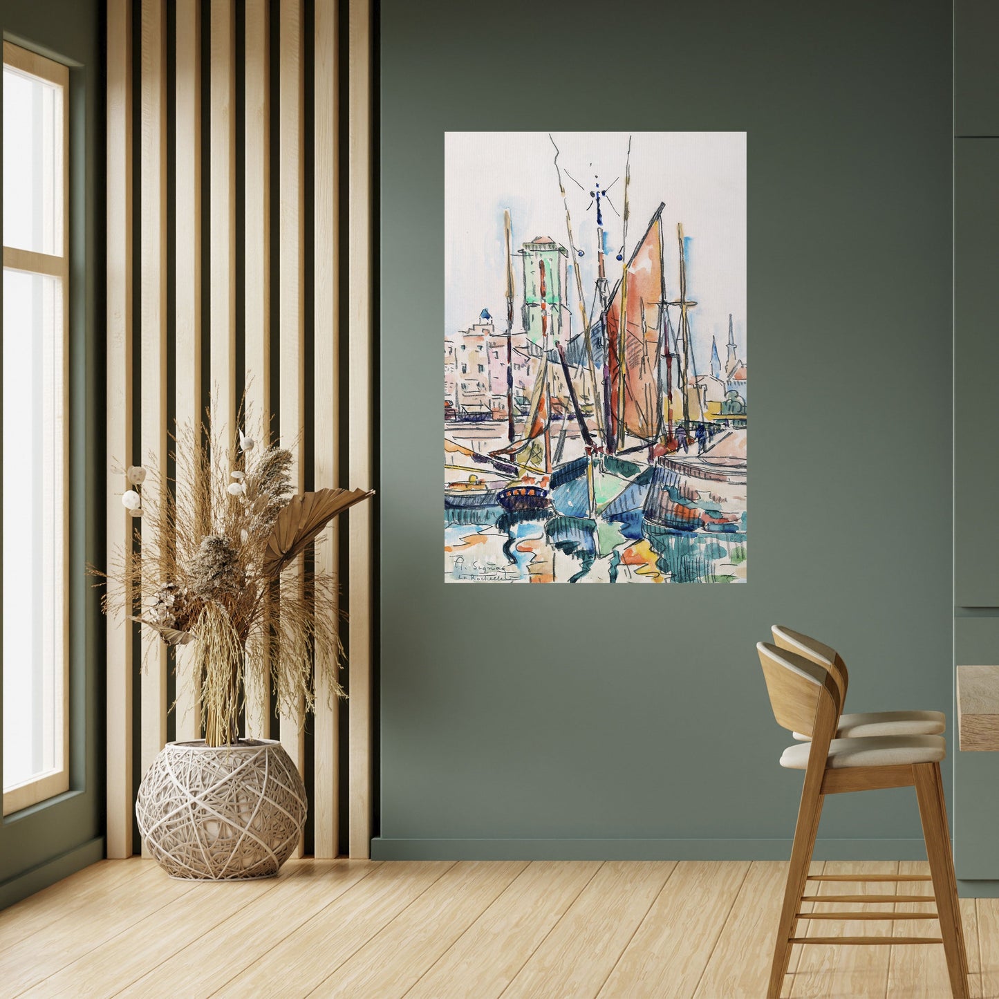 LA ROCHELLE vertikal poster med självhäftande tryck