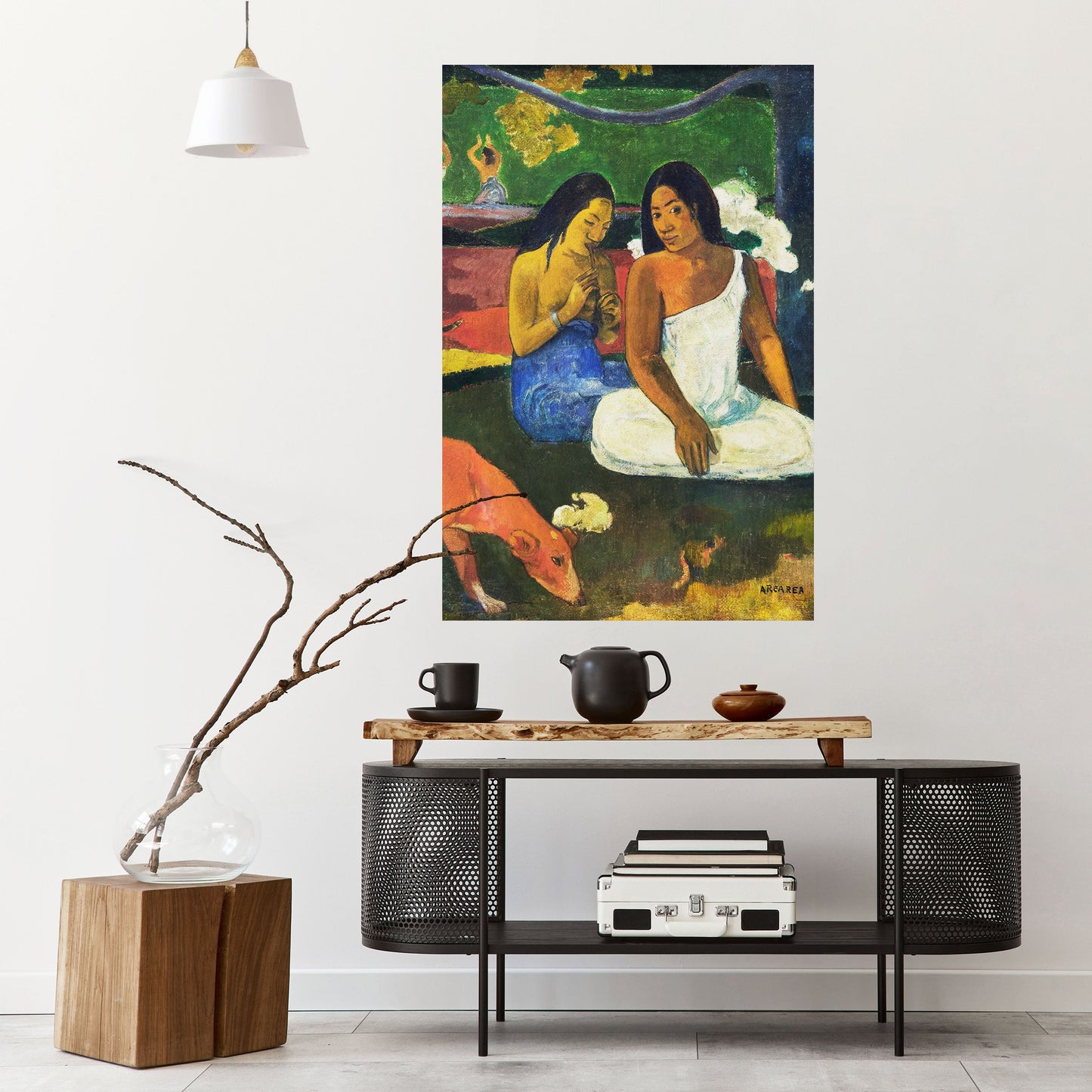 AREAREA AV GAUGUIN vertikal poster med självhäftande text