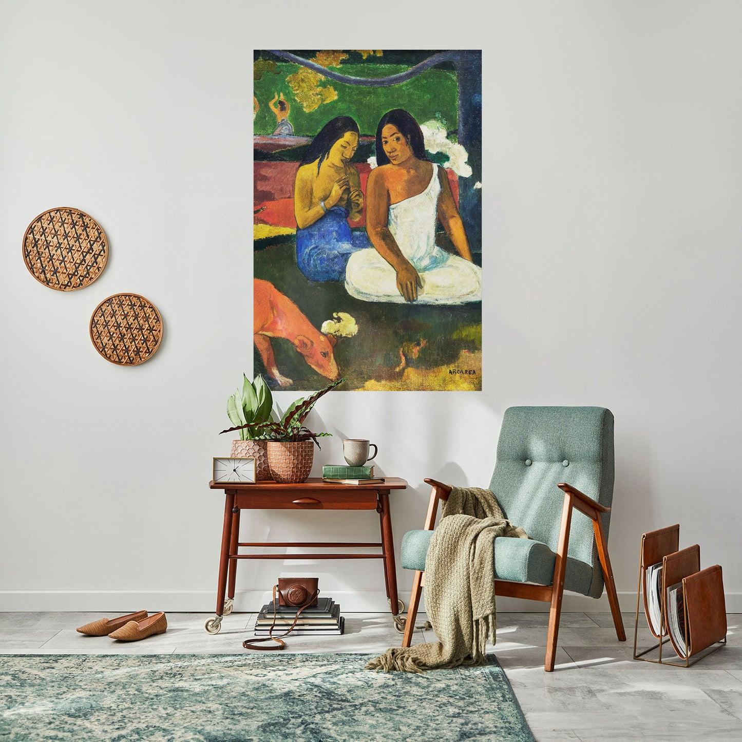 AREAREA AV GAUGUIN vertikal poster med självhäftande text