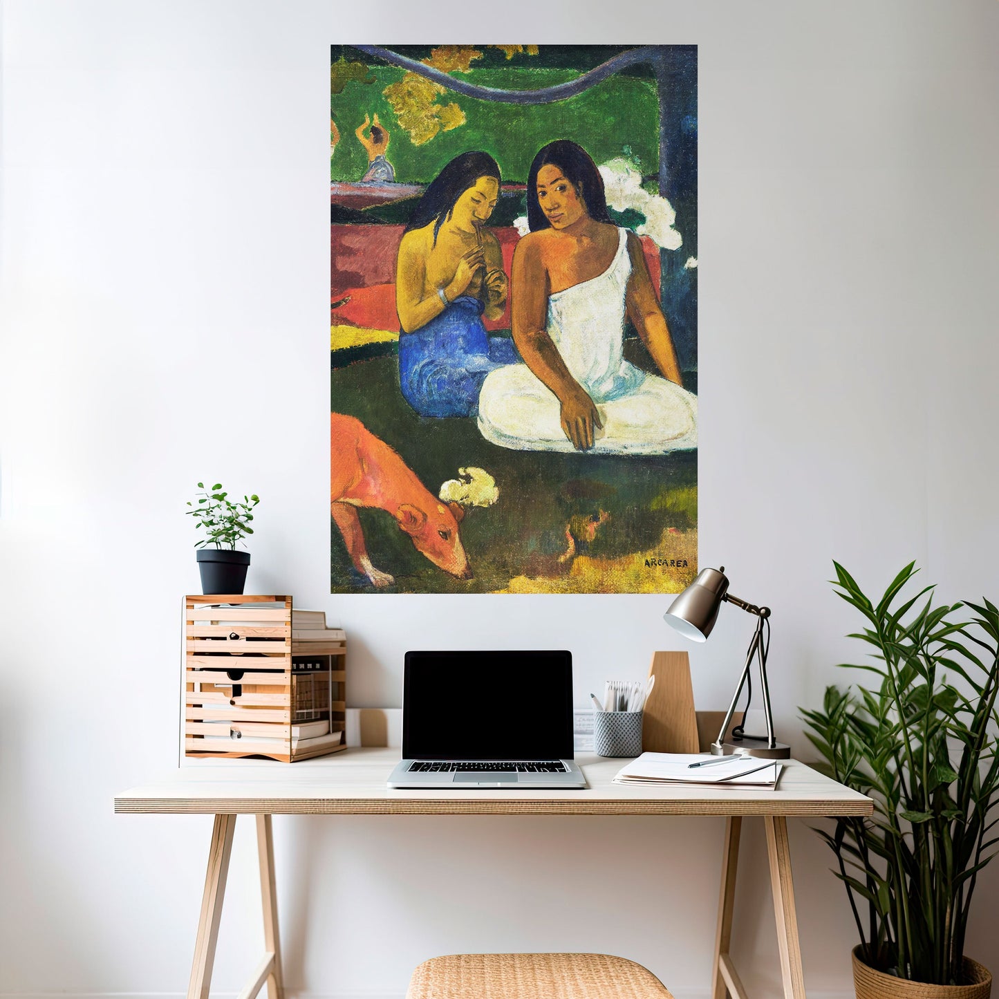AREAREA AV GAUGUIN vertikal poster med självhäftande text