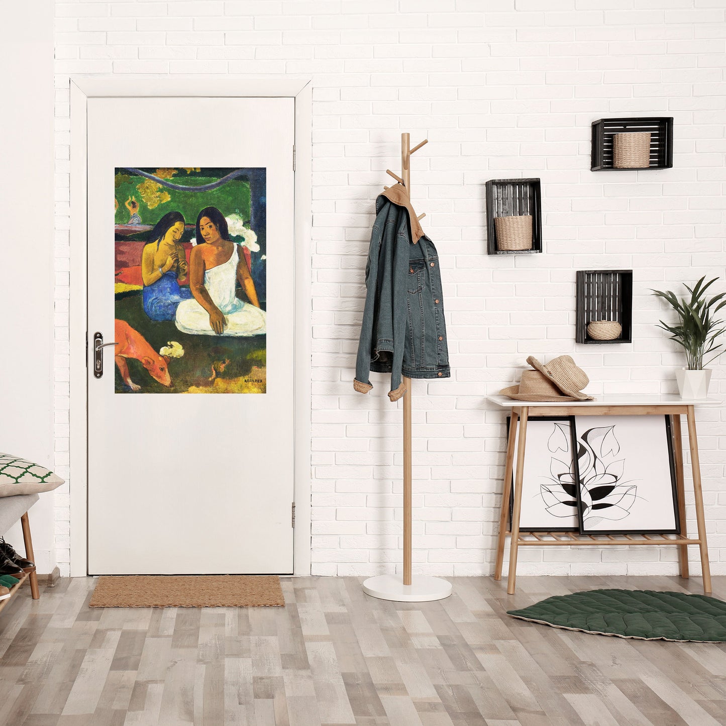 AREAREA AV GAUGUIN vertikal poster med självhäftande text