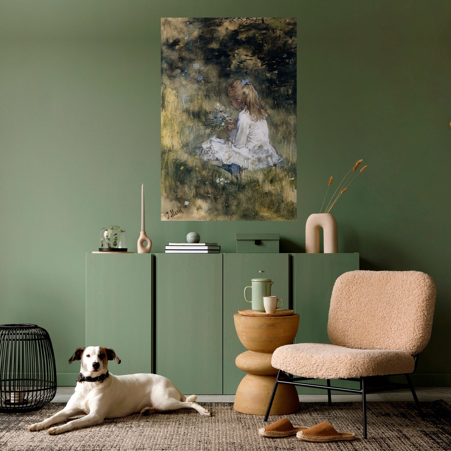 GATHERING SERENITY Peel and Stick Vertical Poster