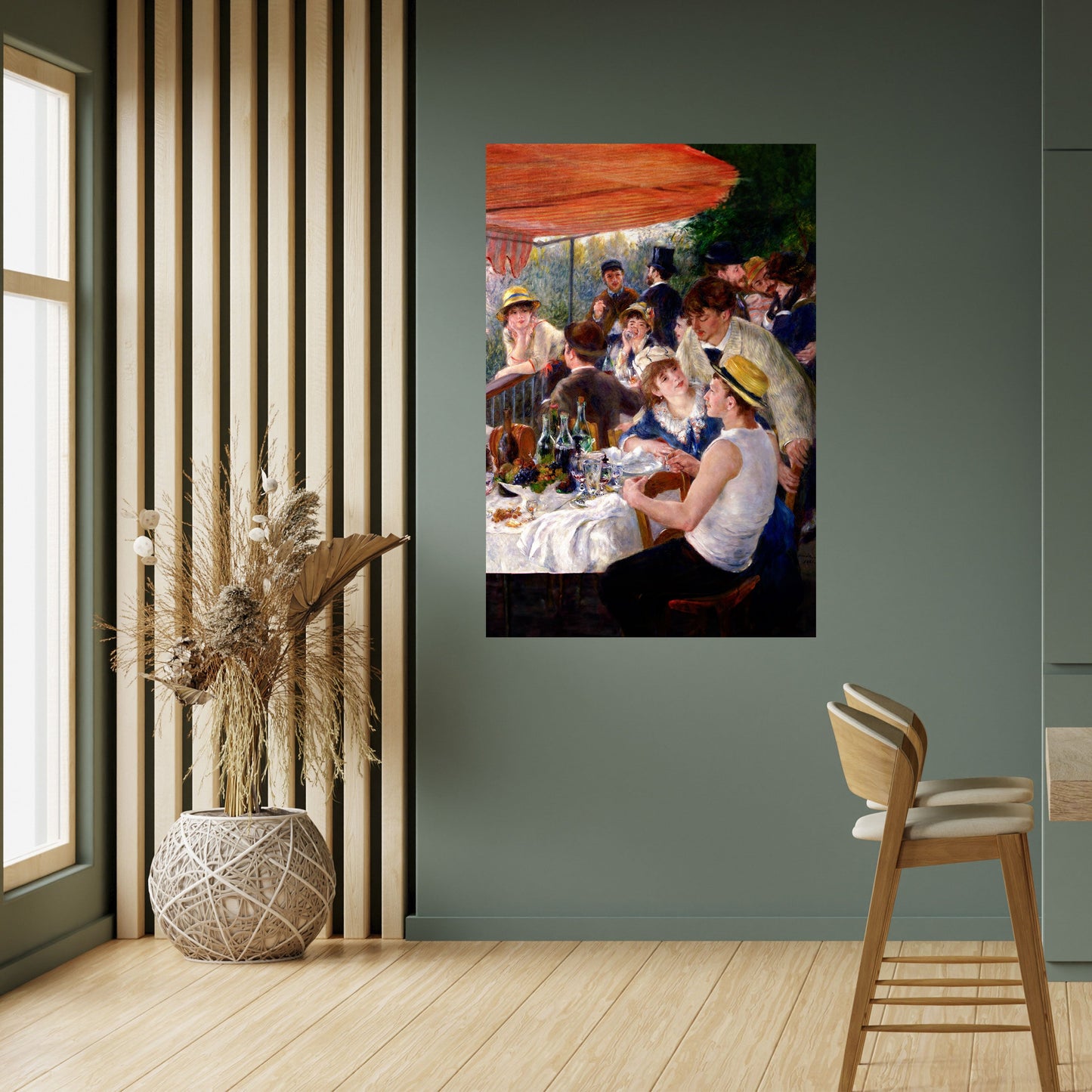LUNCHEON OF THE BOATING PARTY Peel and Stick Vertical Poster