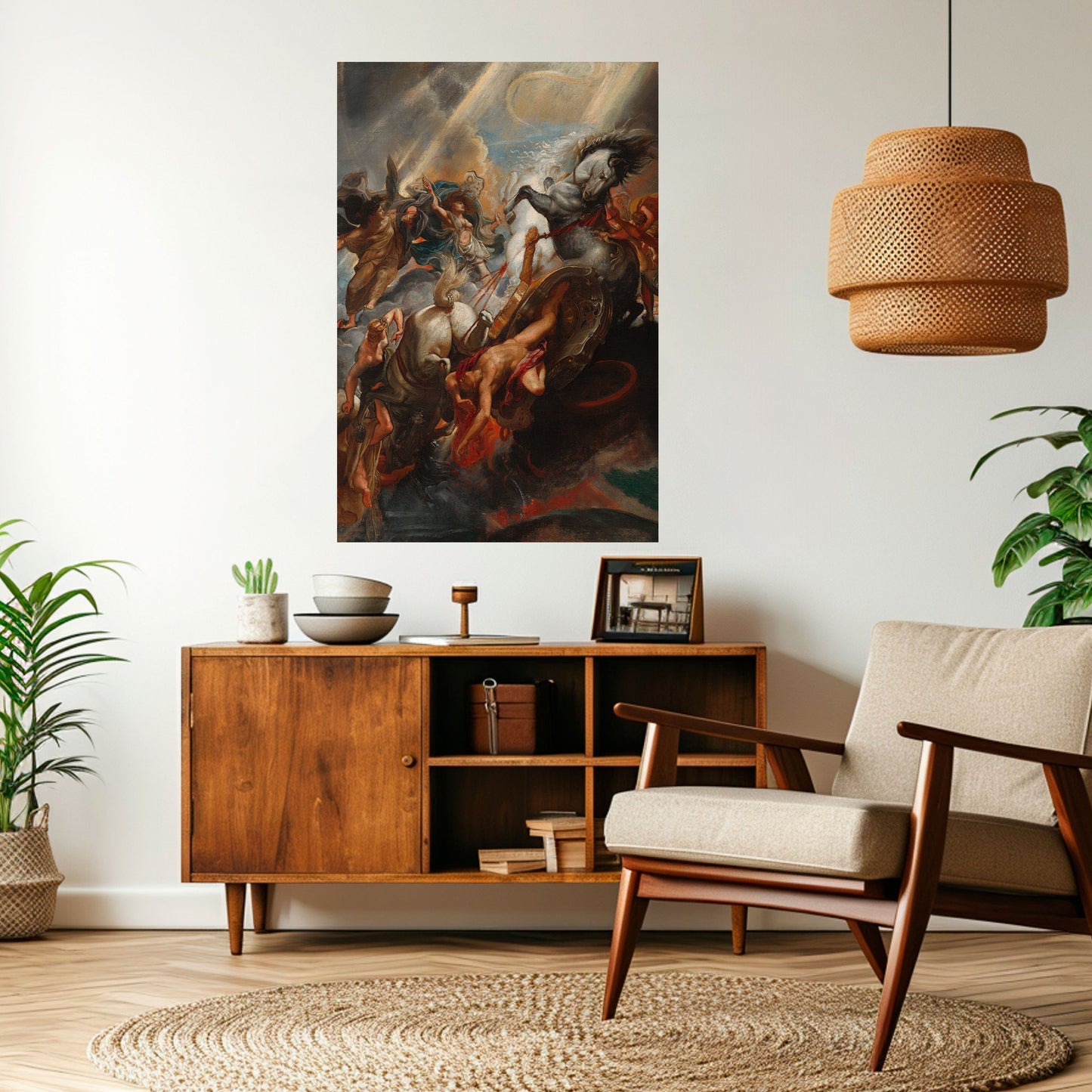FURY IN MOTION Peel and Stick Vertical Poster