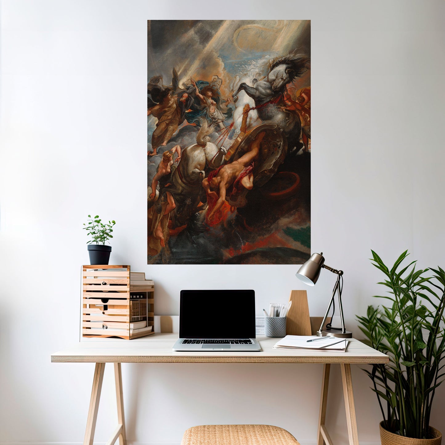 FURY IN MOTION Peel and Stick Vertical Poster