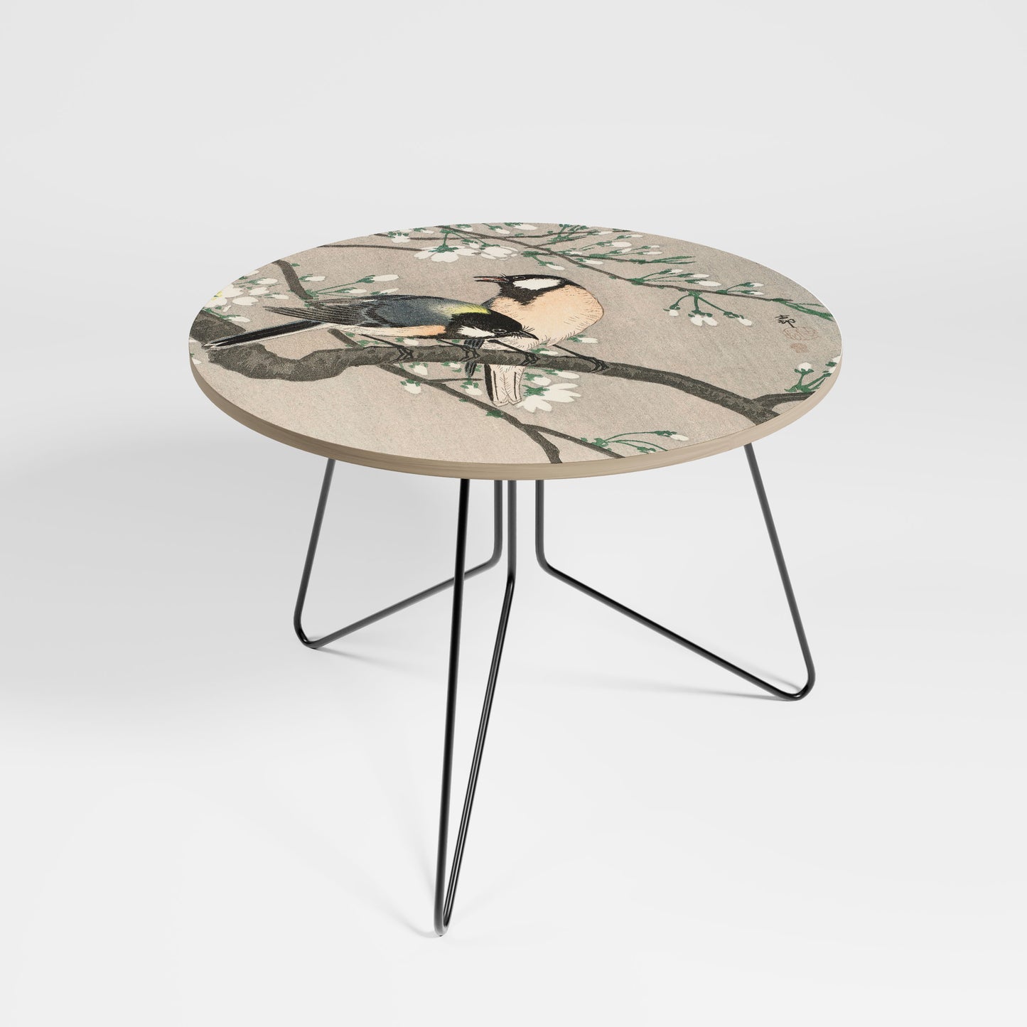 TITS ON CHERRY BRANCH Large Coffee Table