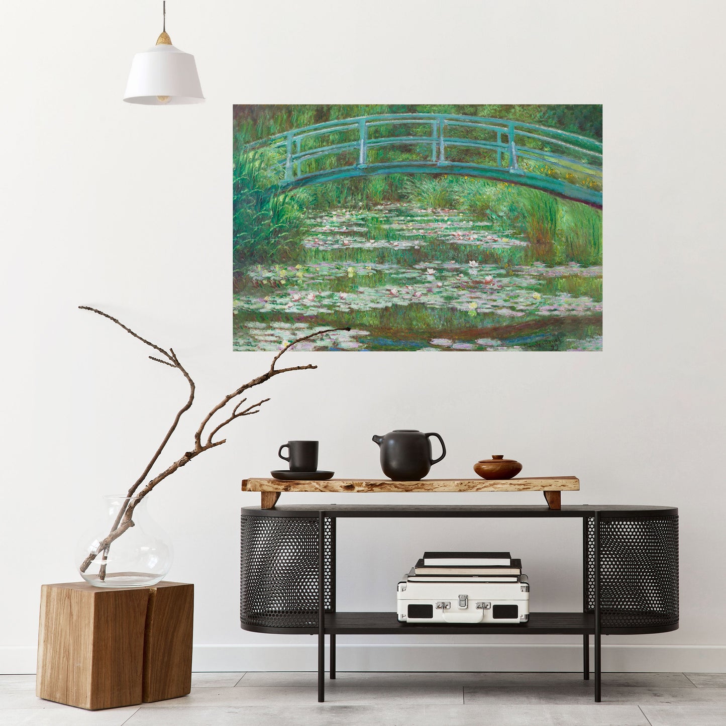 JAPANESE FOOTBRIDGE Peel and Stick Horizontal Poster