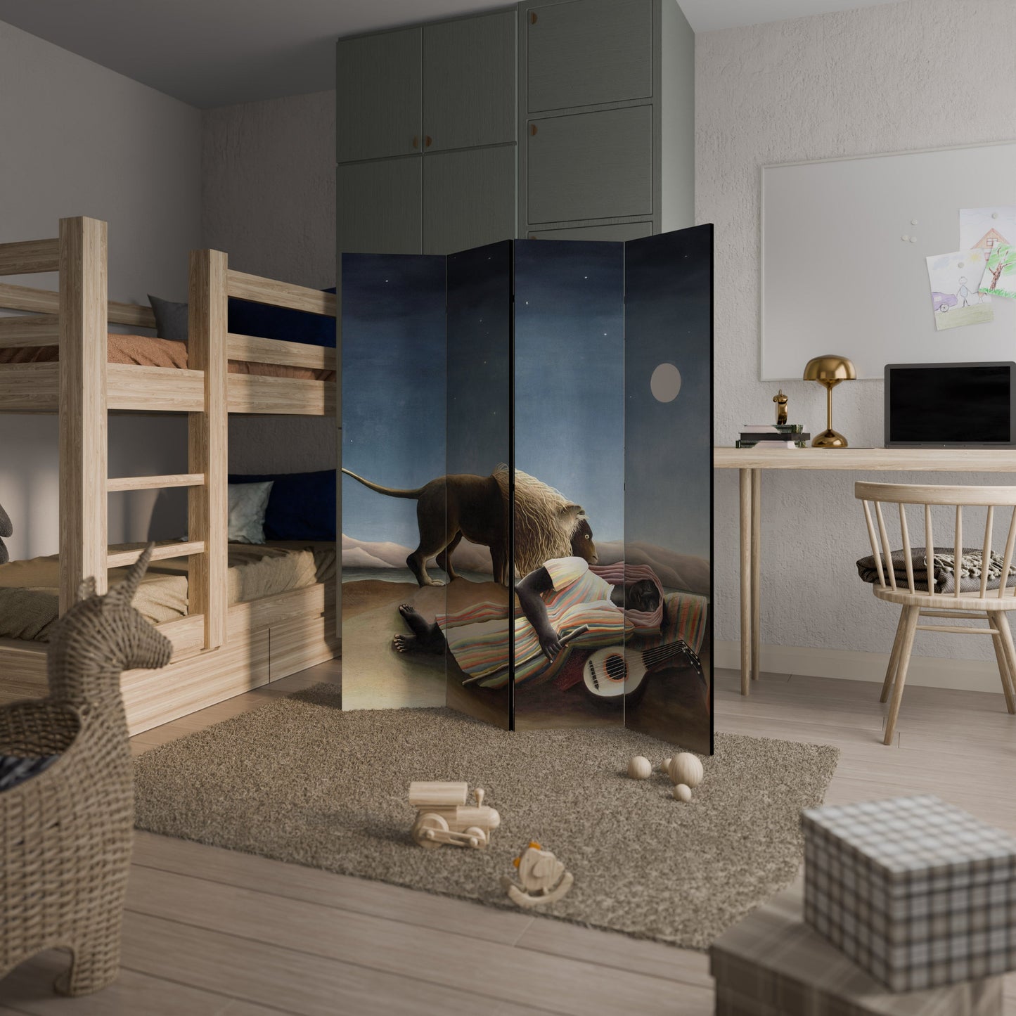 THE SLEEPING GYPSY Decorative 4-Panel Room Divider