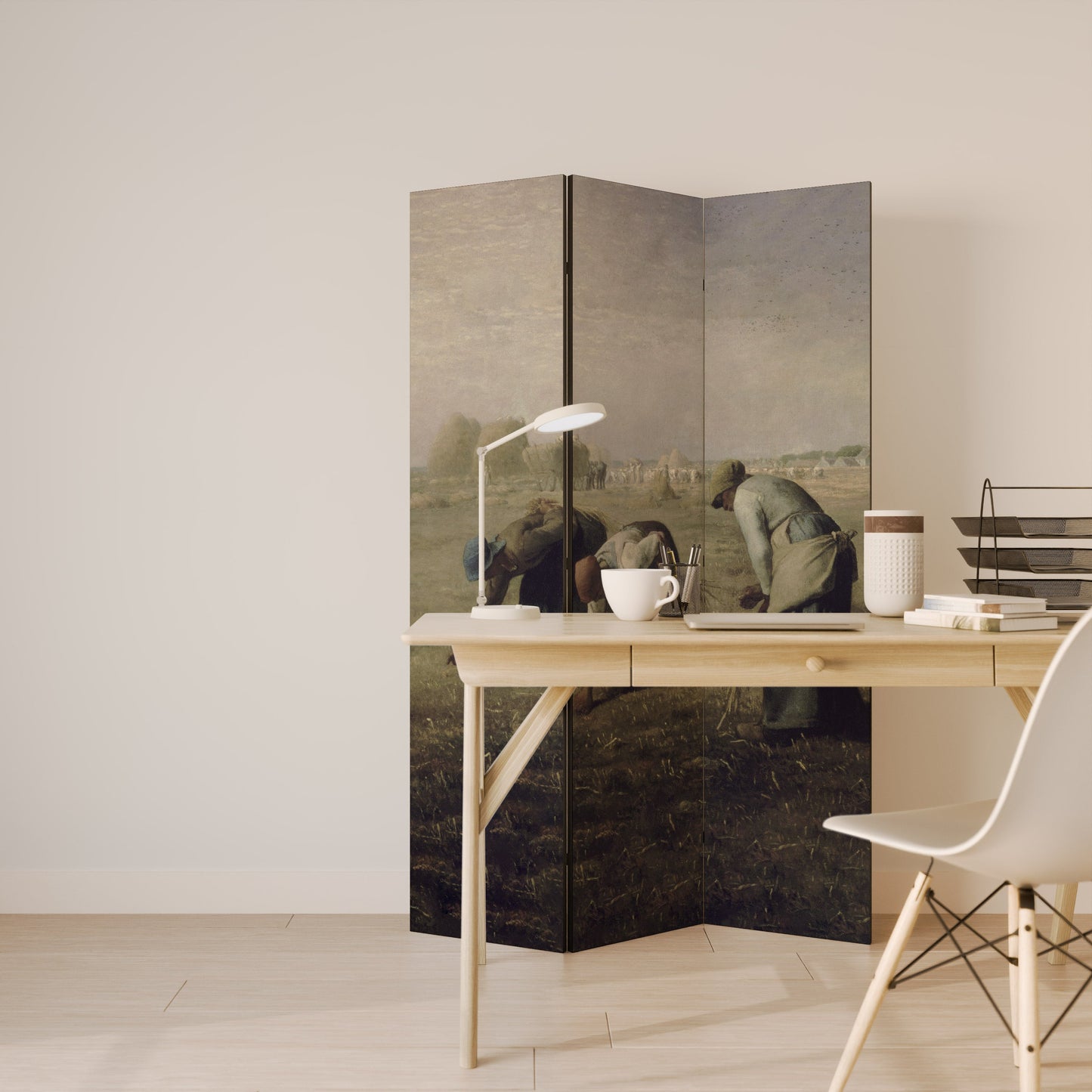 THE GLEANERS Dekorativ rumsavdelare med 3 paneler