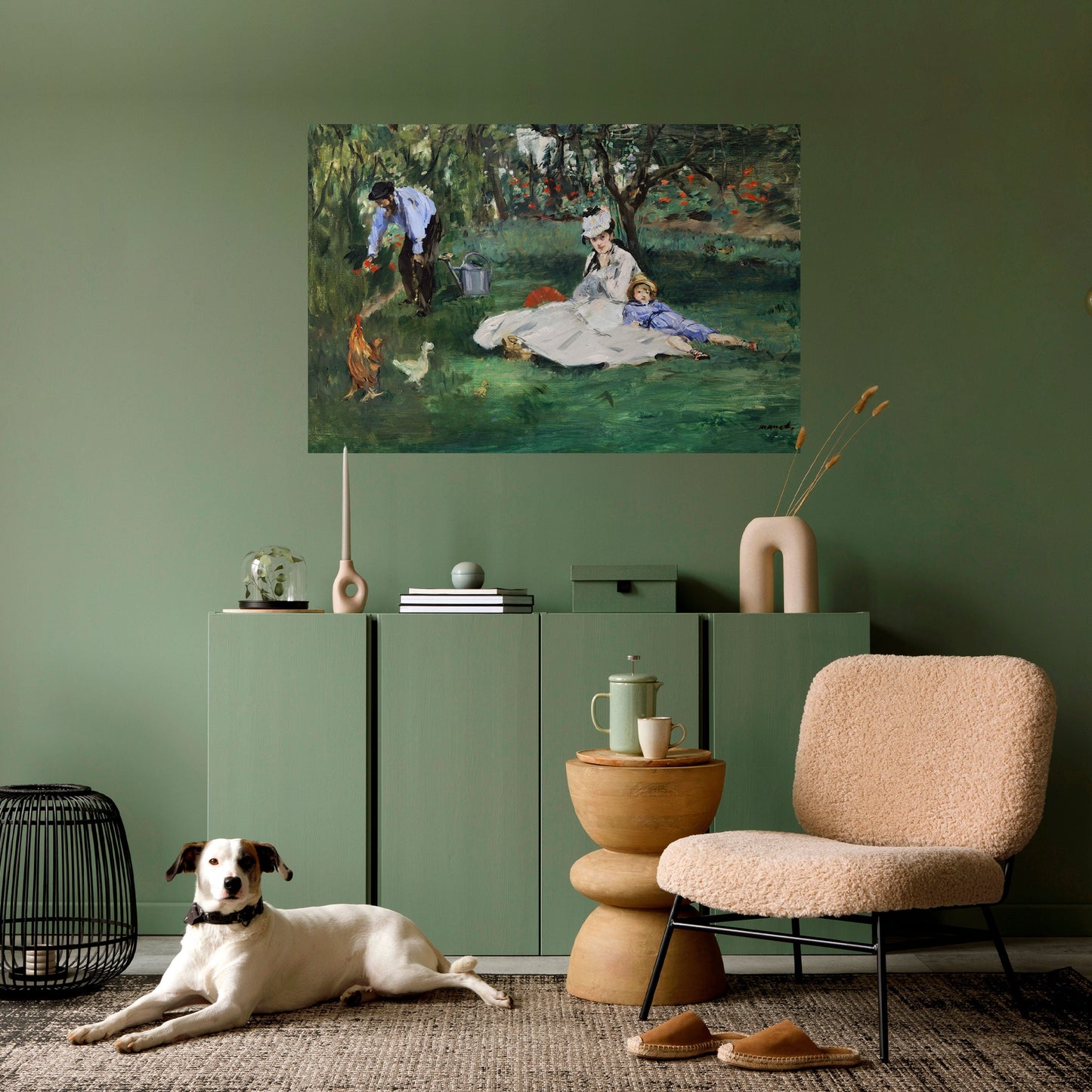 GARDEN OF CHARMS horisontell poster med självhäftande text
