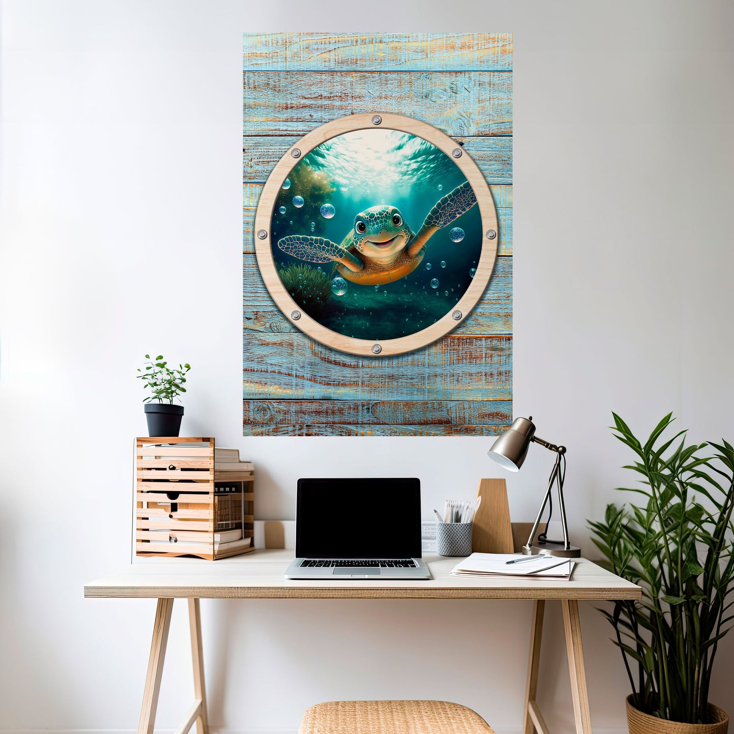 SEASIDE JOY Peel and Stick Vertical Poster
