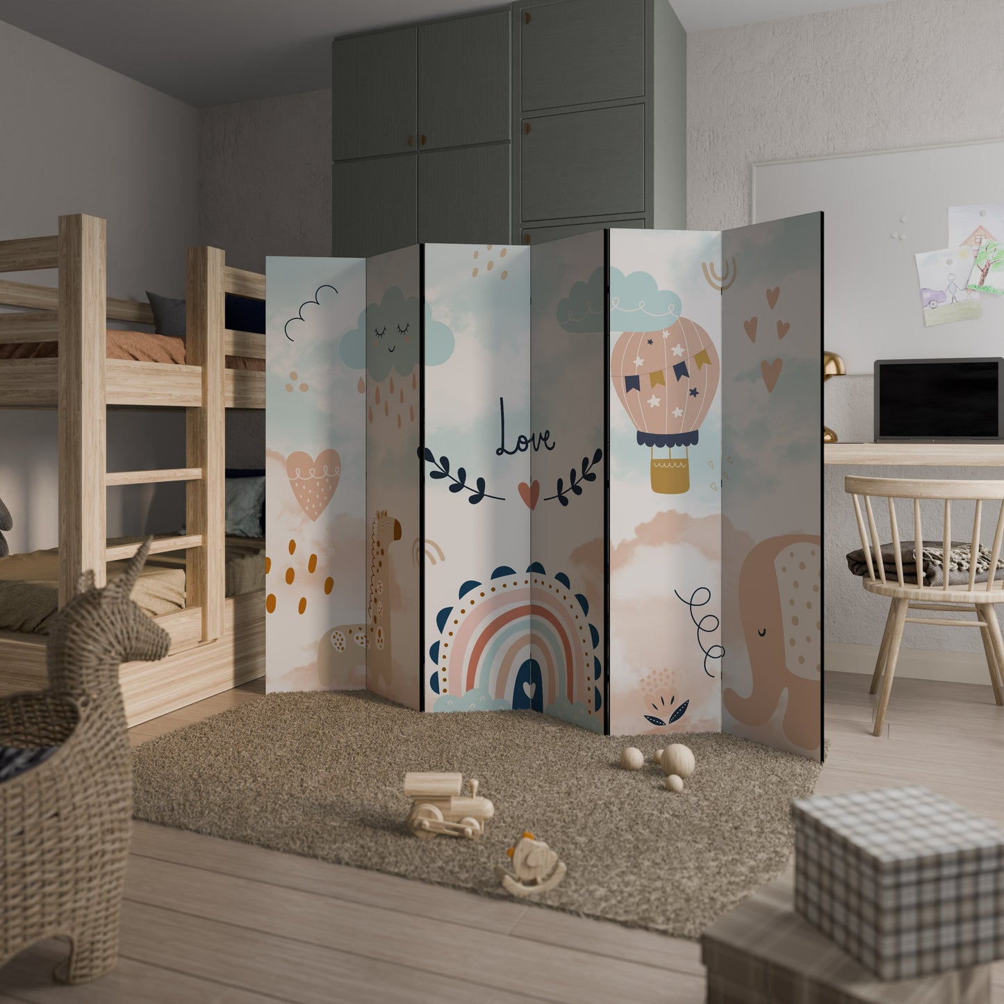 LOVELY DREAMS Decorative 6-Panel Room Divider