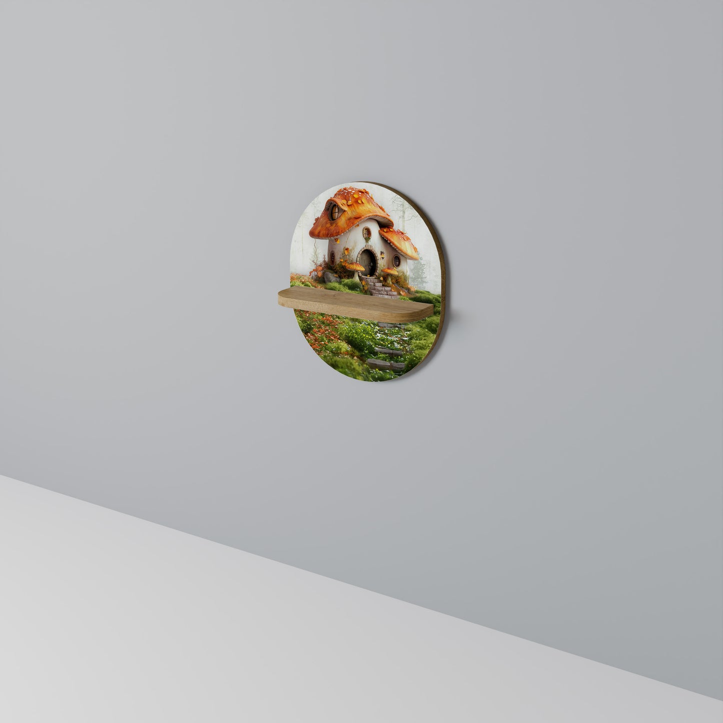 MYSTIC TOADSTOOL Oval Art Hylla I Ekeffekt
