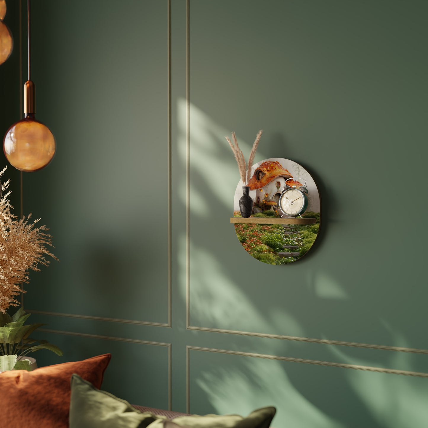 MYSTIC TOADSTOOL Oval Art Hylla I Ekeffekt