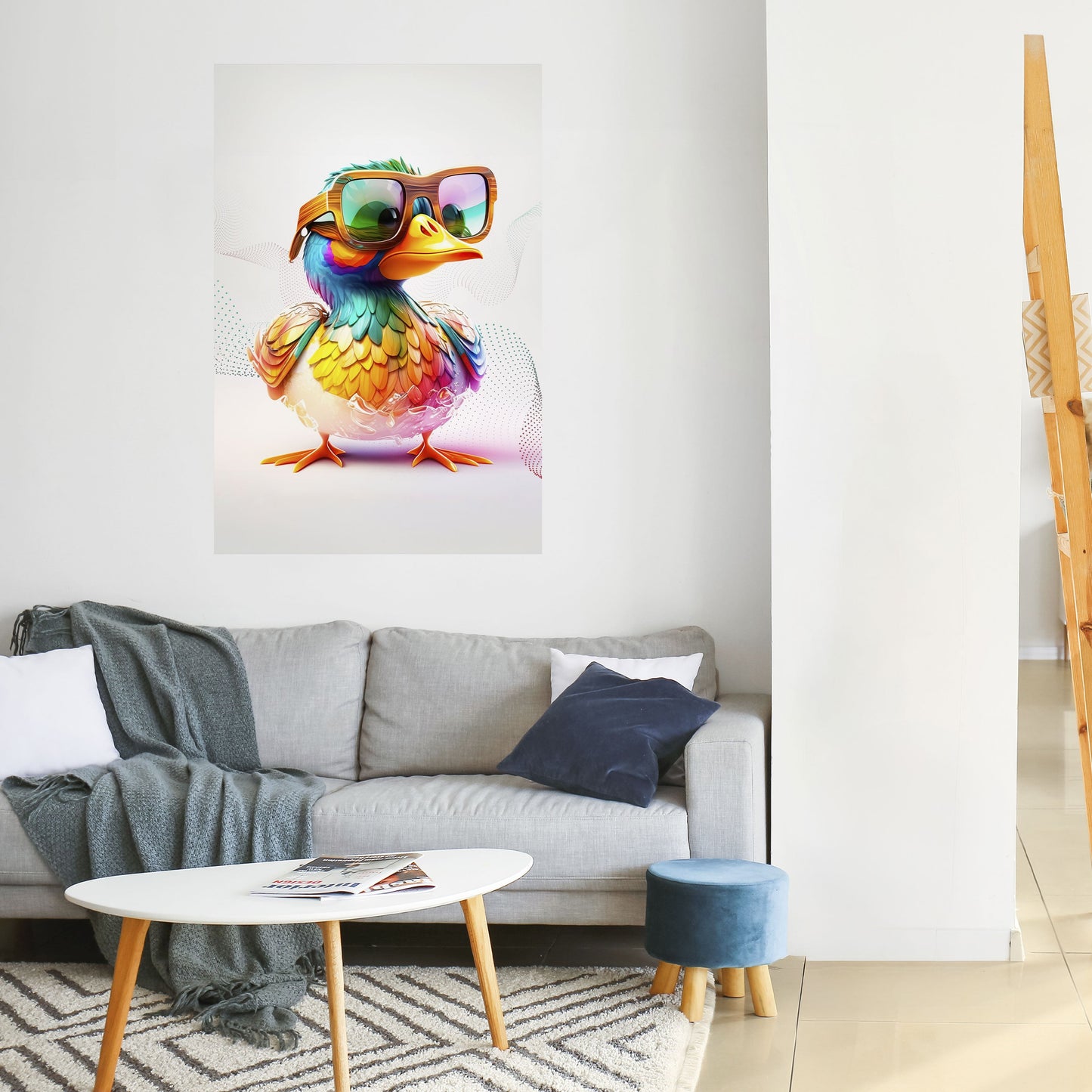 QUACKY FUN Peel and Stick Vertical Poster