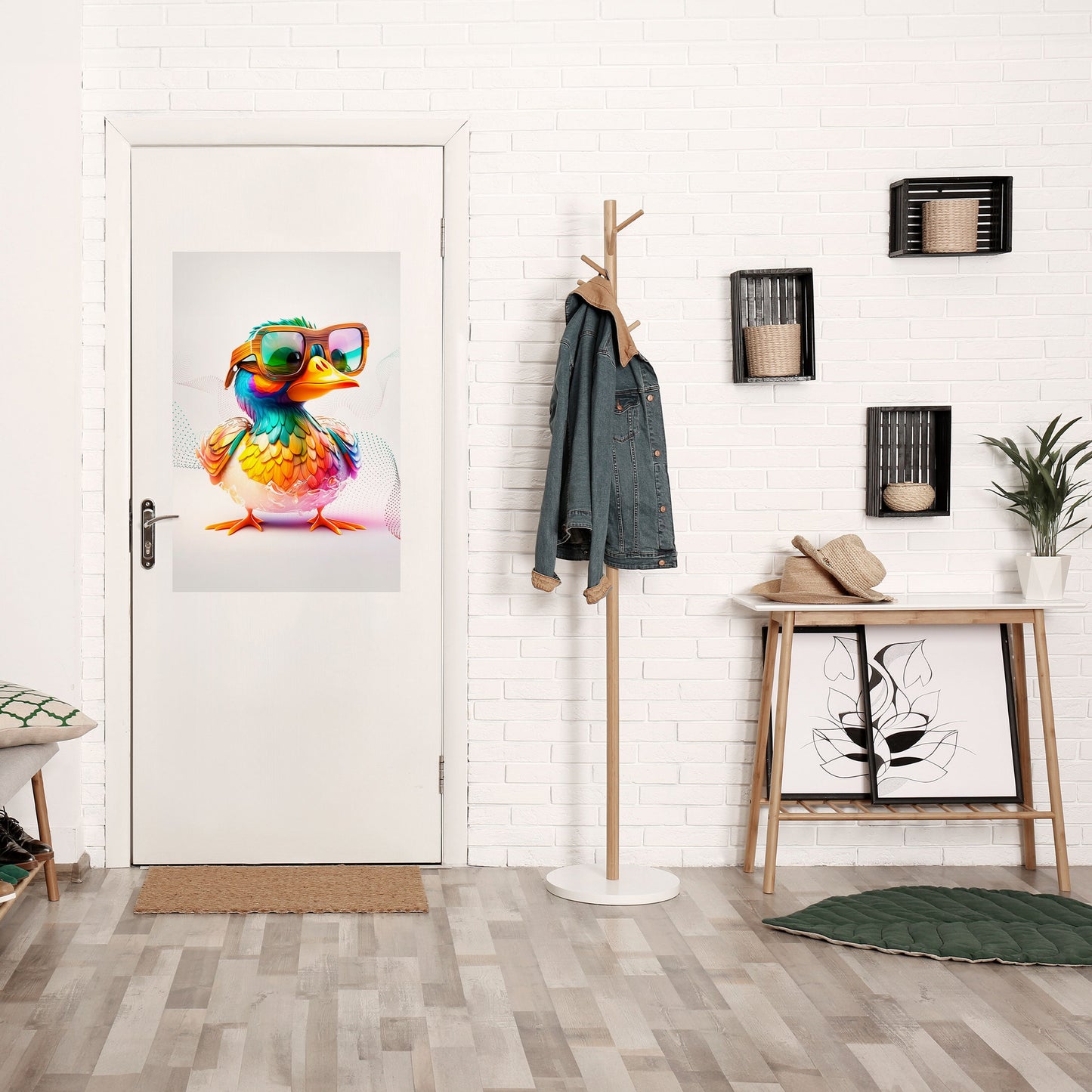 QUACKY FUN Peel and Stick Vertical Poster