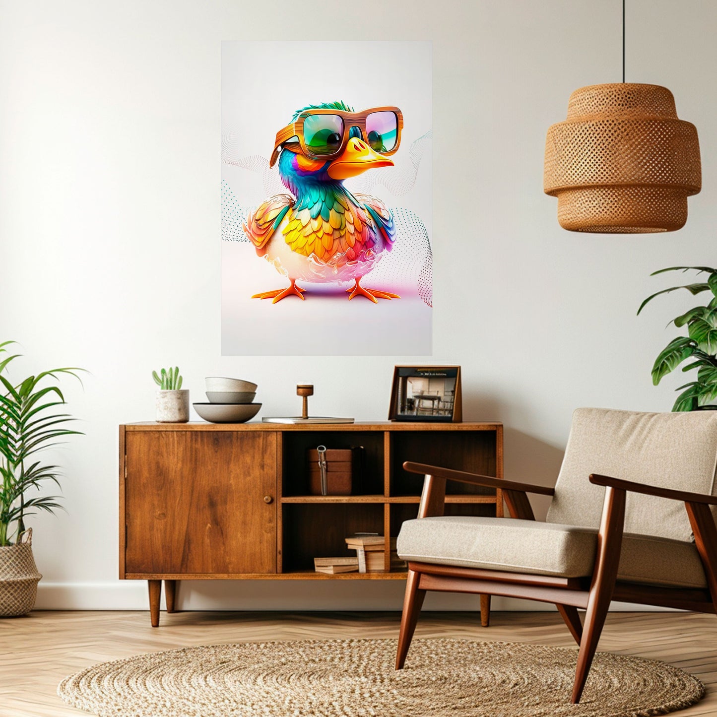 QUACKY FUN Peel and Stick Vertical Poster