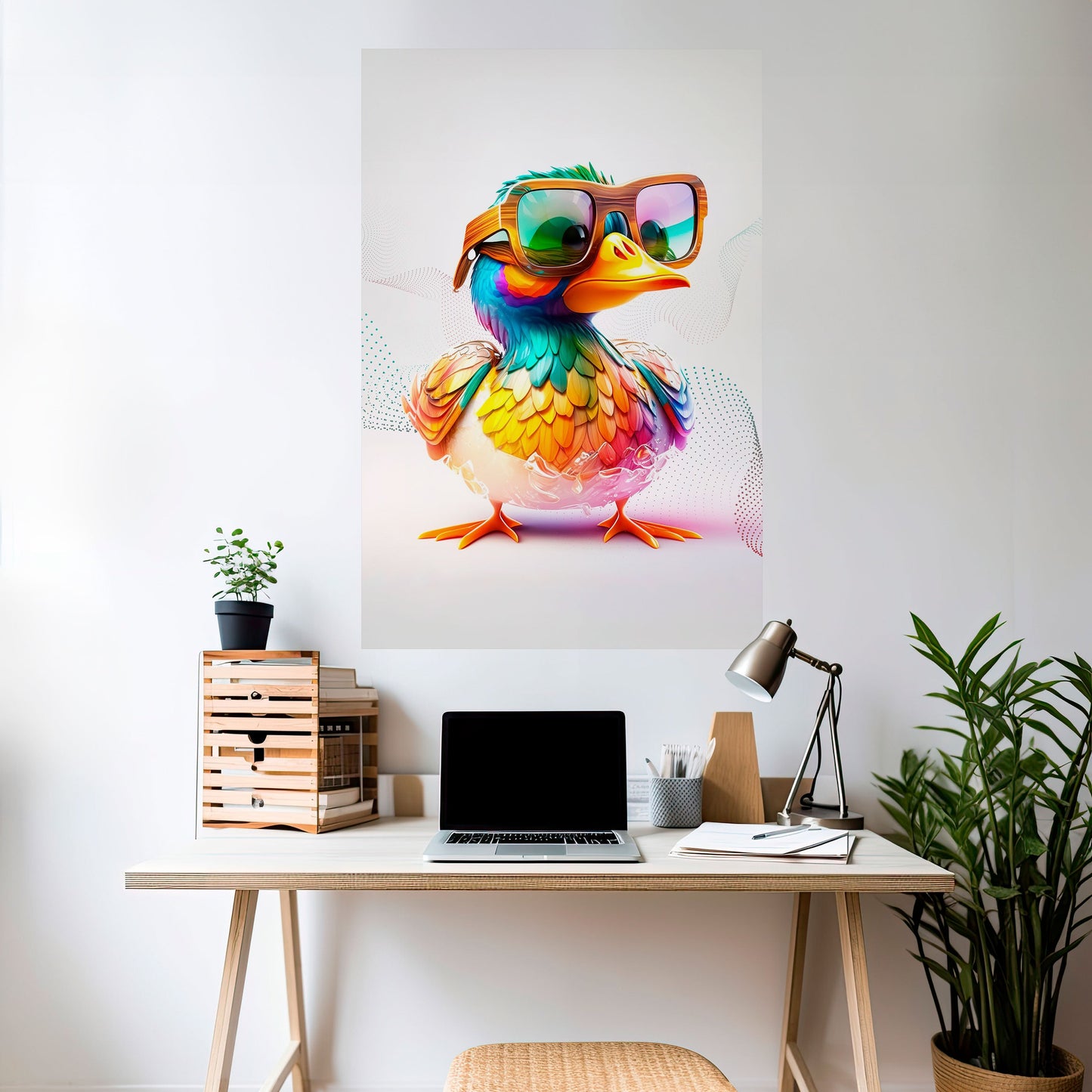 QUACKY FUN Peel and Stick Vertical Poster