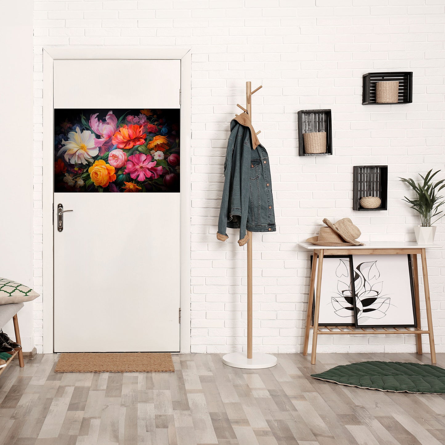 EPHEMERAL BOUQUET Peel and Stick Horizontal Poster