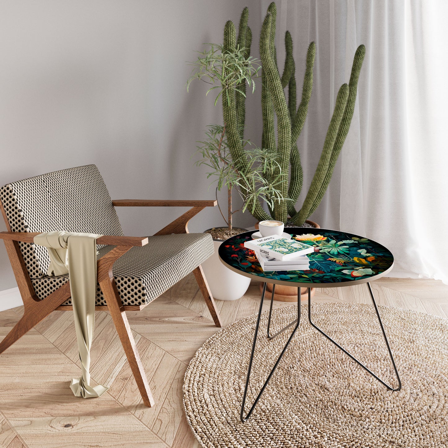 EVENING FLOWERS Large Coffee Table