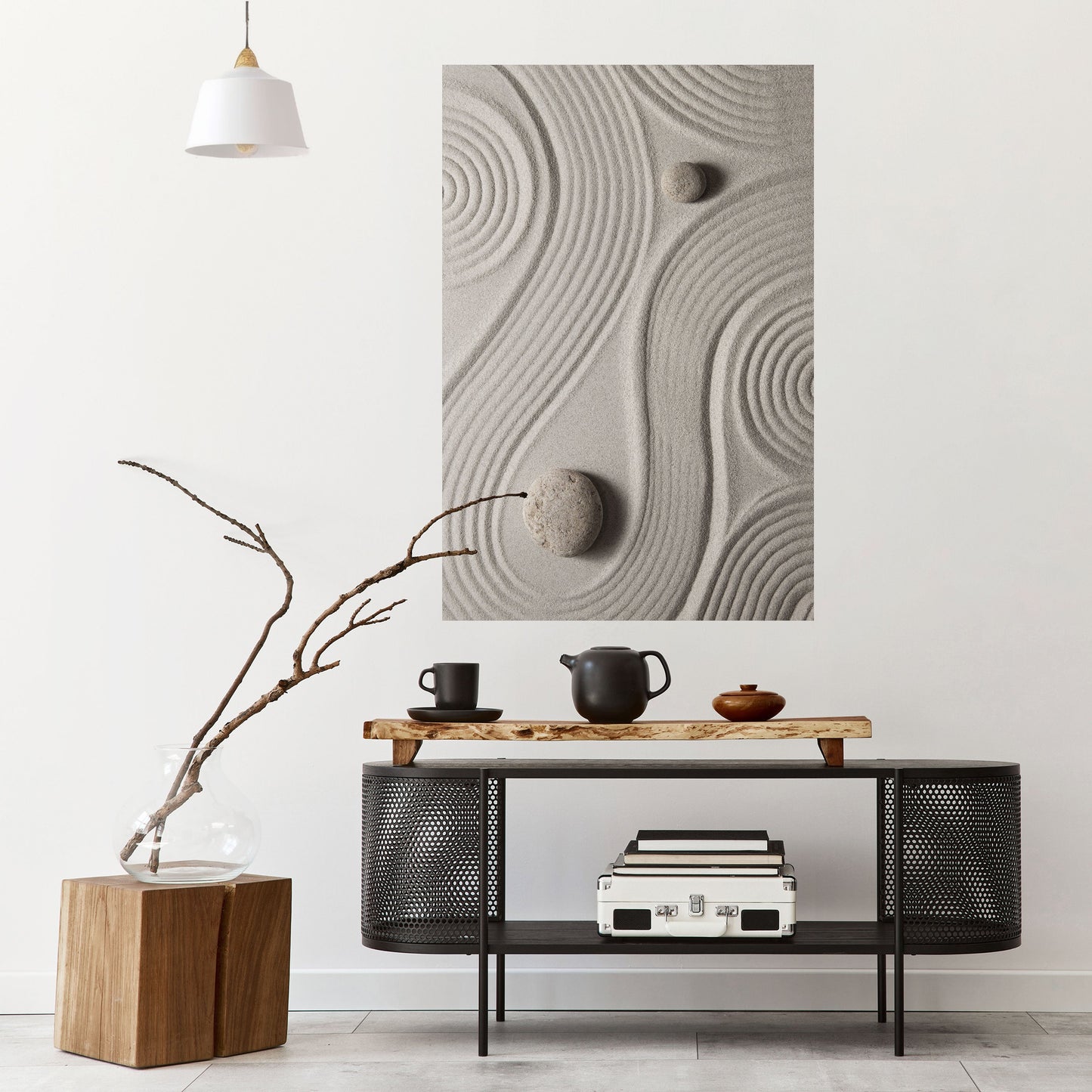 SANDSWIRL SERENITY Peel and Stick Vertical Poster