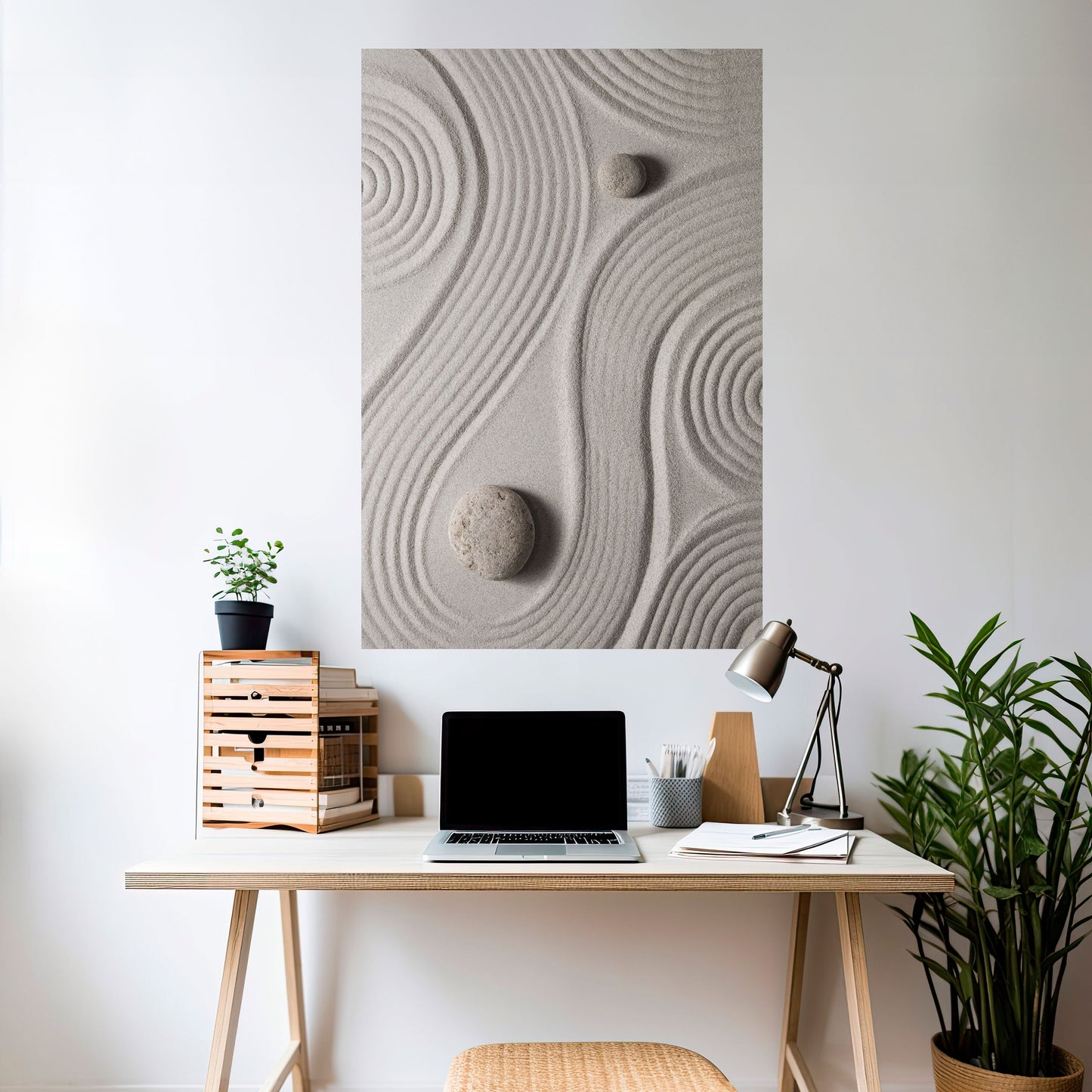 SANDSWIRL SERENITY Peel and Stick Vertical Poster