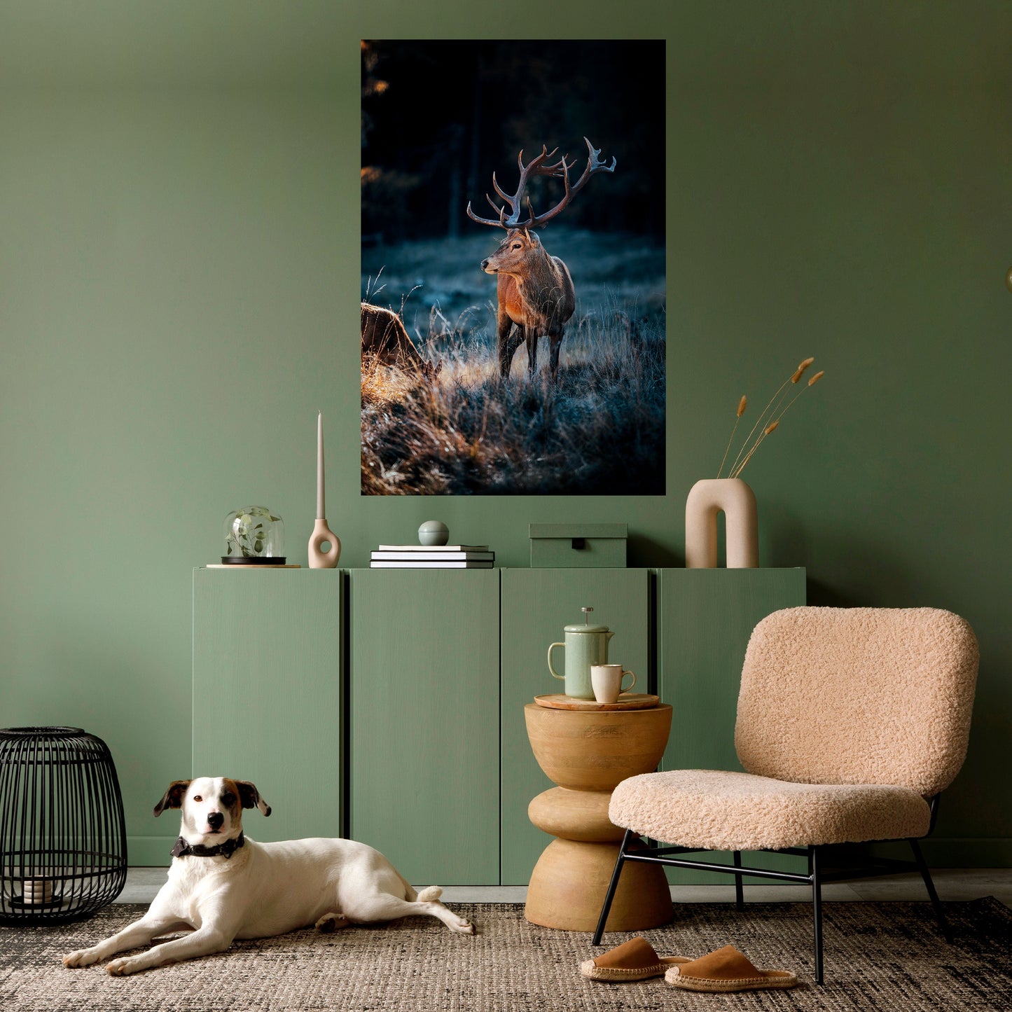ANTLERED REGALITY Vertikal affisch med självhäftande motiv