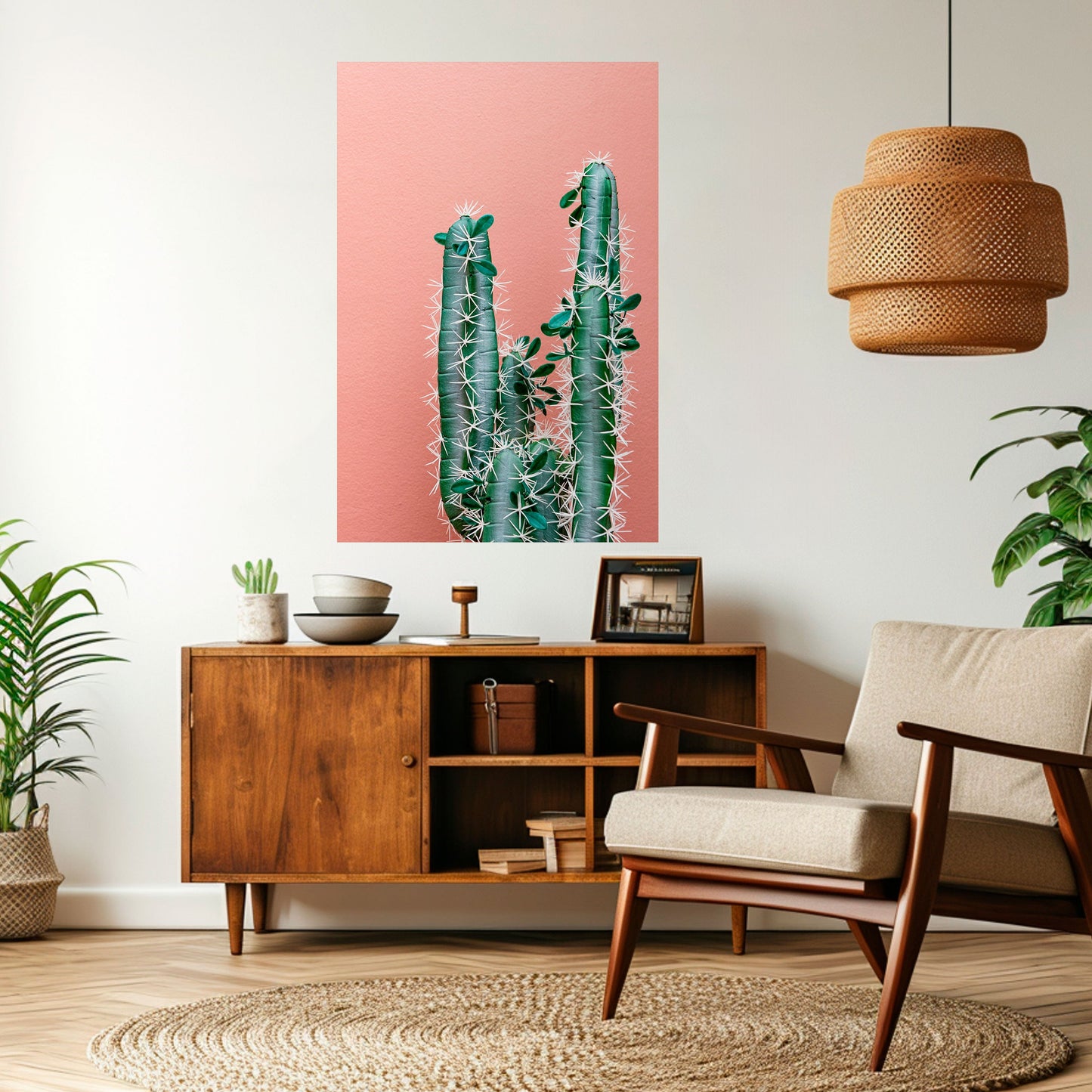 LORD CACTUS Peel and Stick Vertical Poster