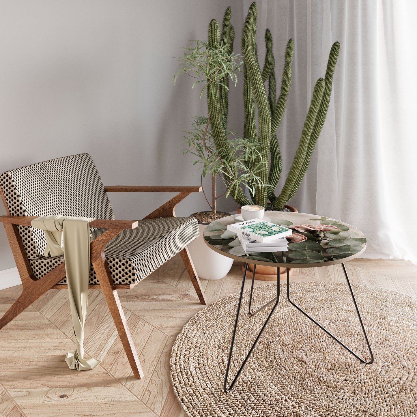 LINEN CLOVES Large Coffee Table