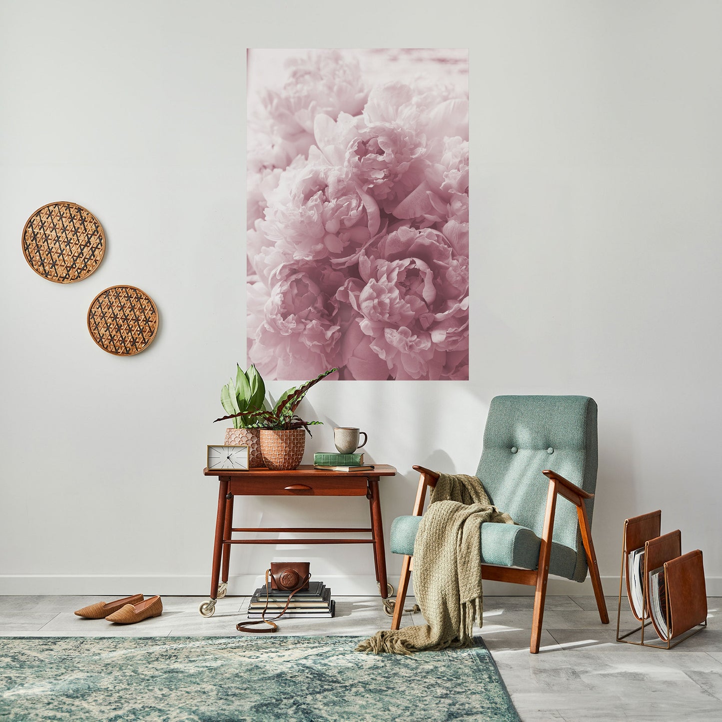 BLUSHED SERENITY Peel and Stick Vertical Poster
