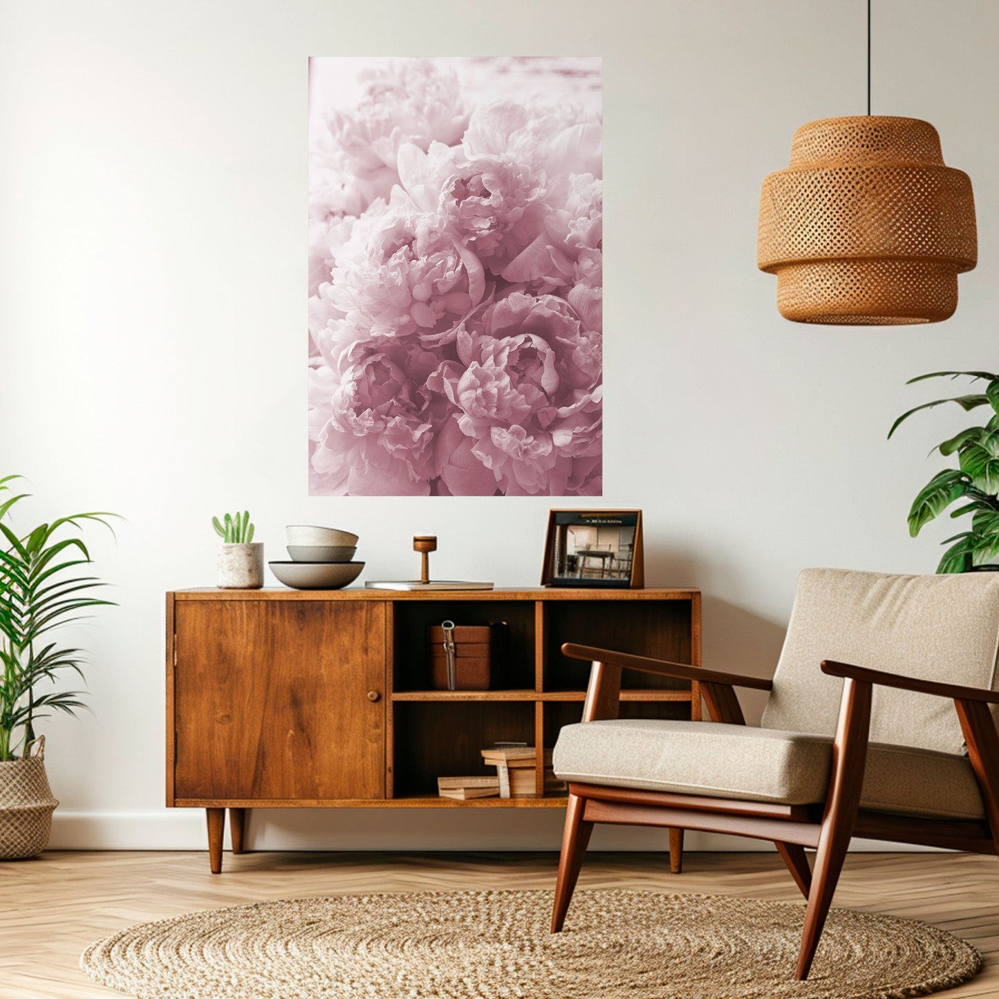 BLUSHED SERENITY Peel and Stick Vertical Poster
