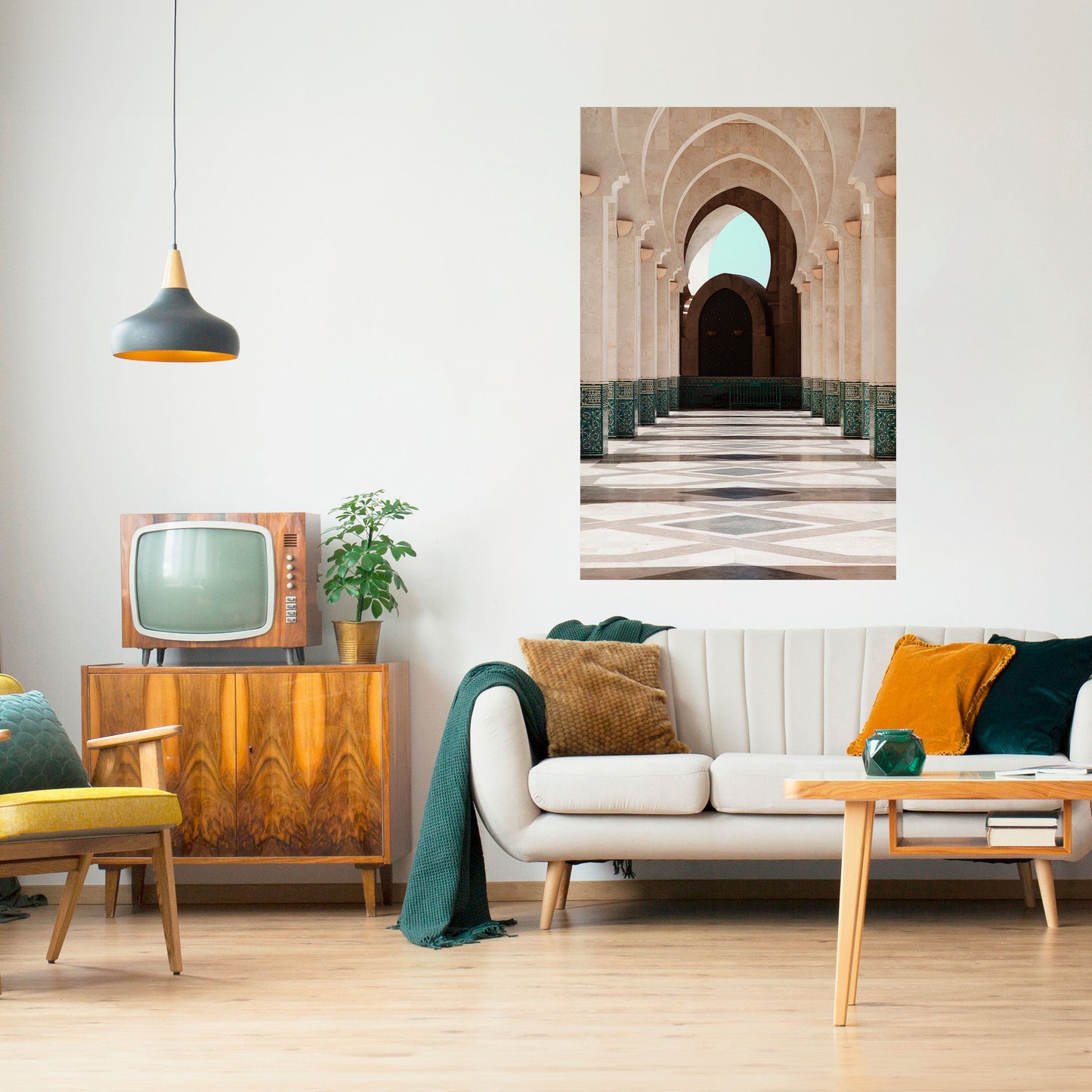 ARCHES OF SERENITY Peel and Stick Vertical Poster