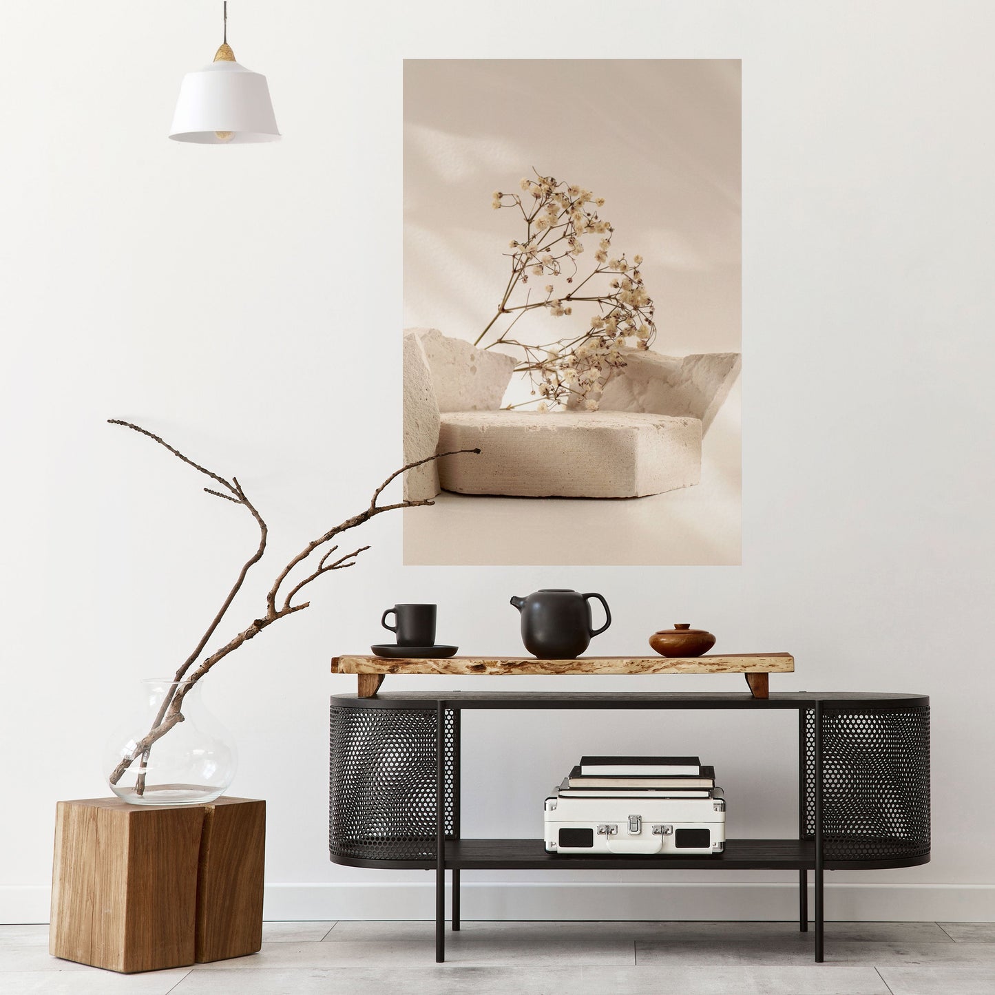 ELEGANT EMBERS vertikal poster med självhäftande motiv