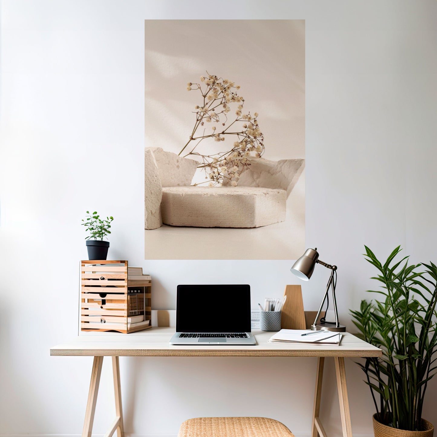 ELEGANT EMBERS vertikal poster med självhäftande motiv