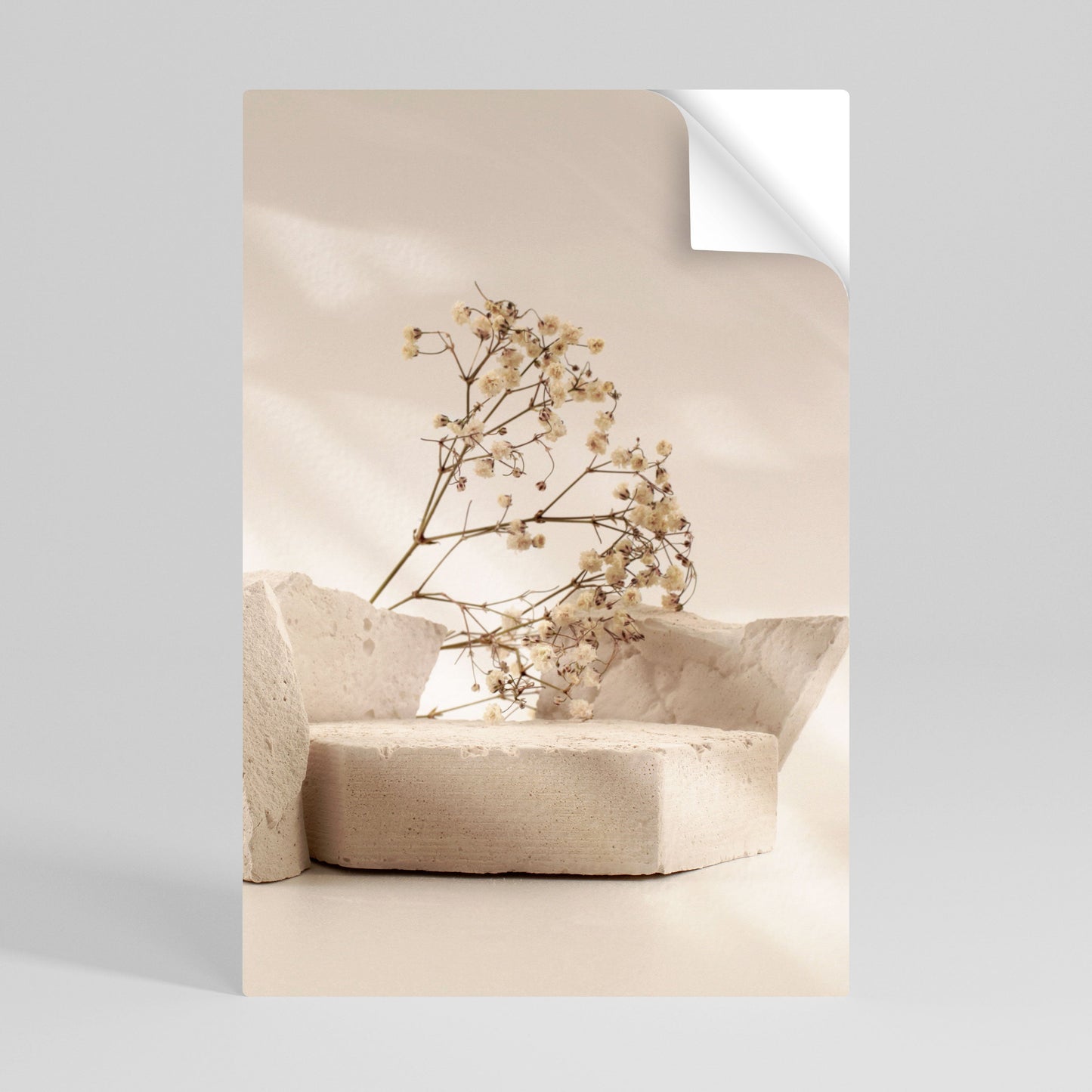 ELEGANT EMBERS vertikal poster med självhäftande motiv