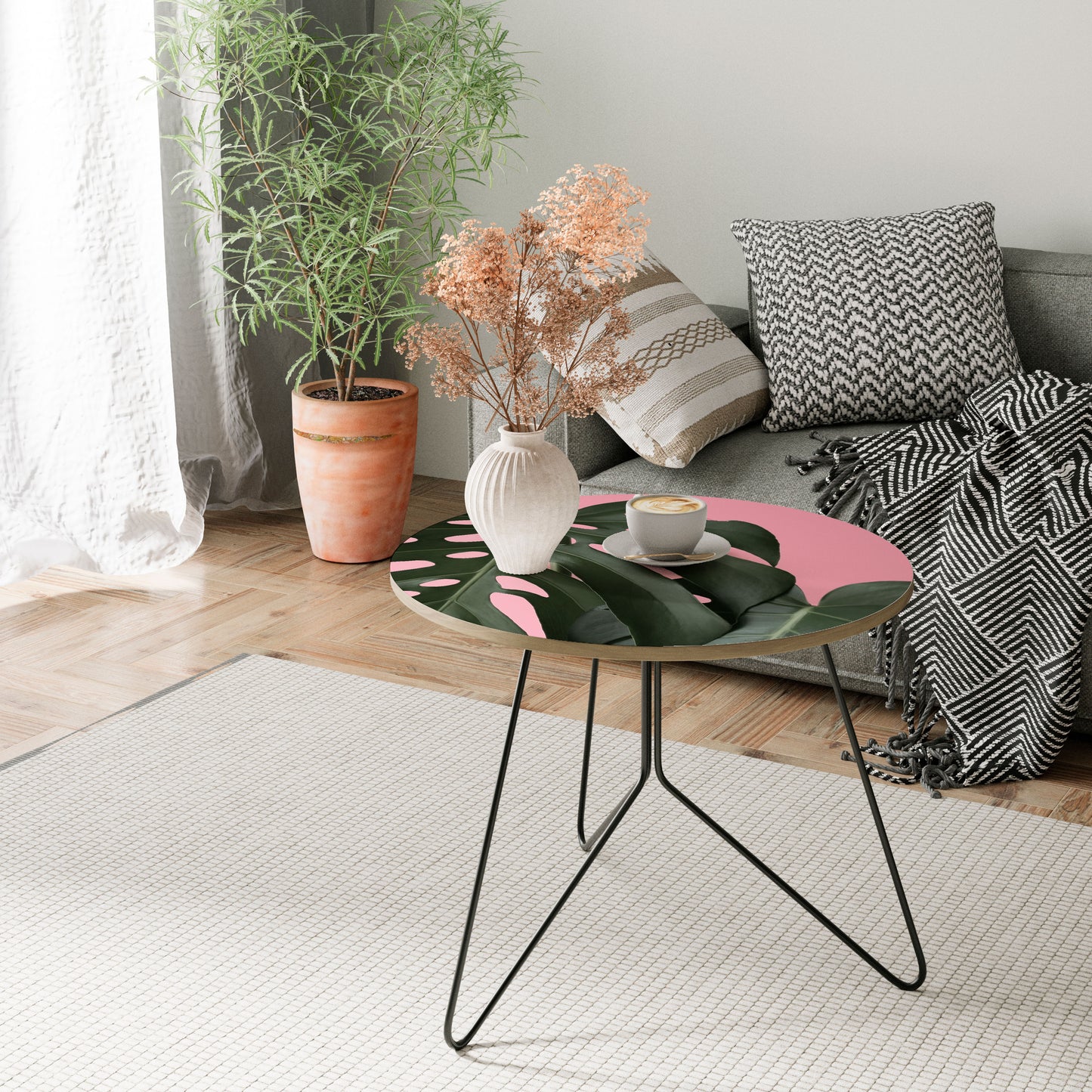 LADY MONSTERA Large Coffee Table