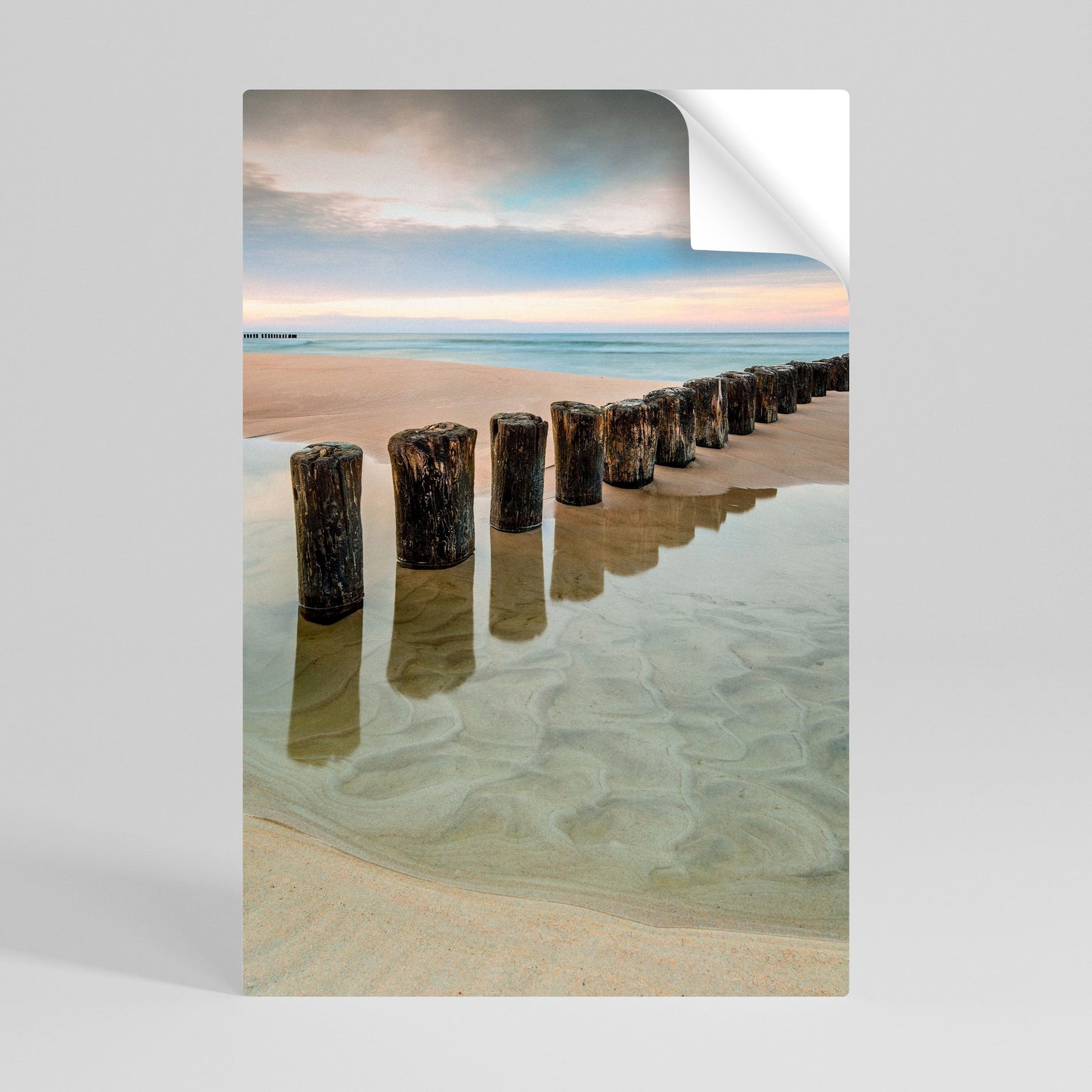 TIDAL SYMMETRY Peel and Stick Vertical Poster