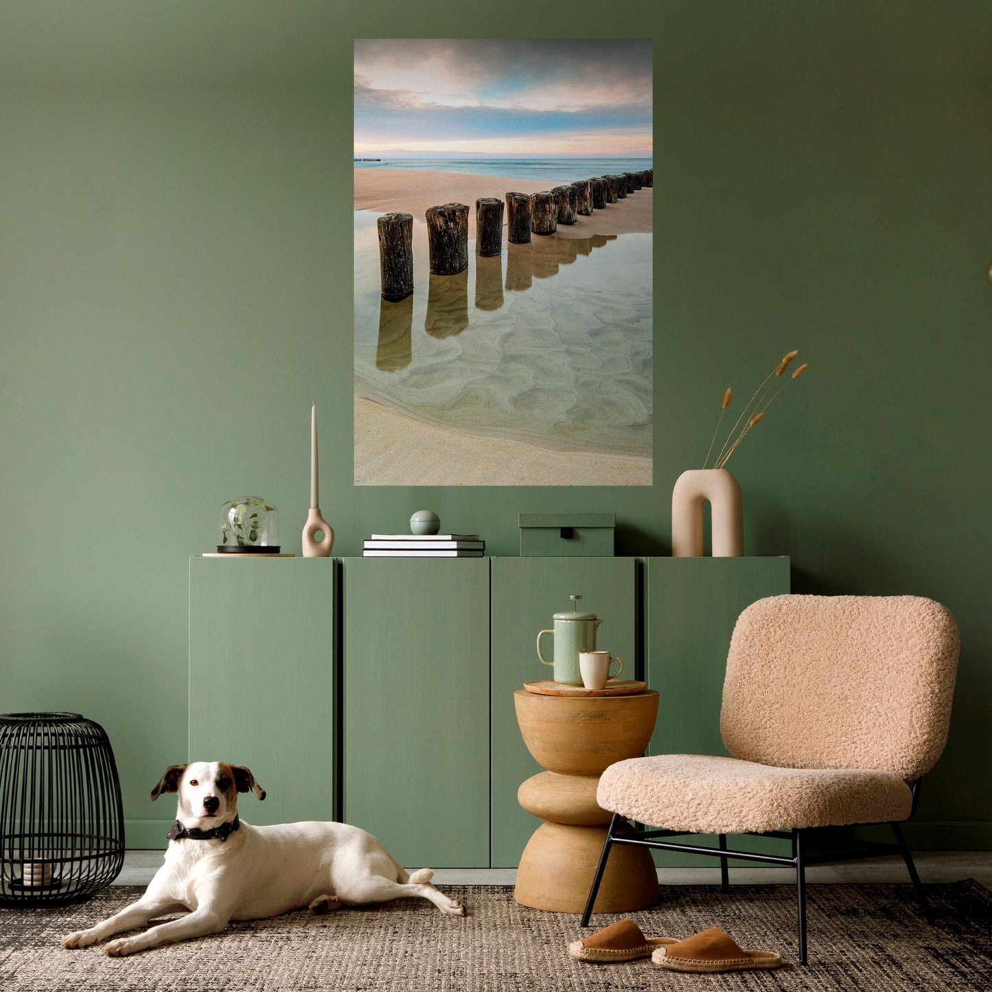 TIDAL SYMMETRY Peel and Stick Vertical Poster