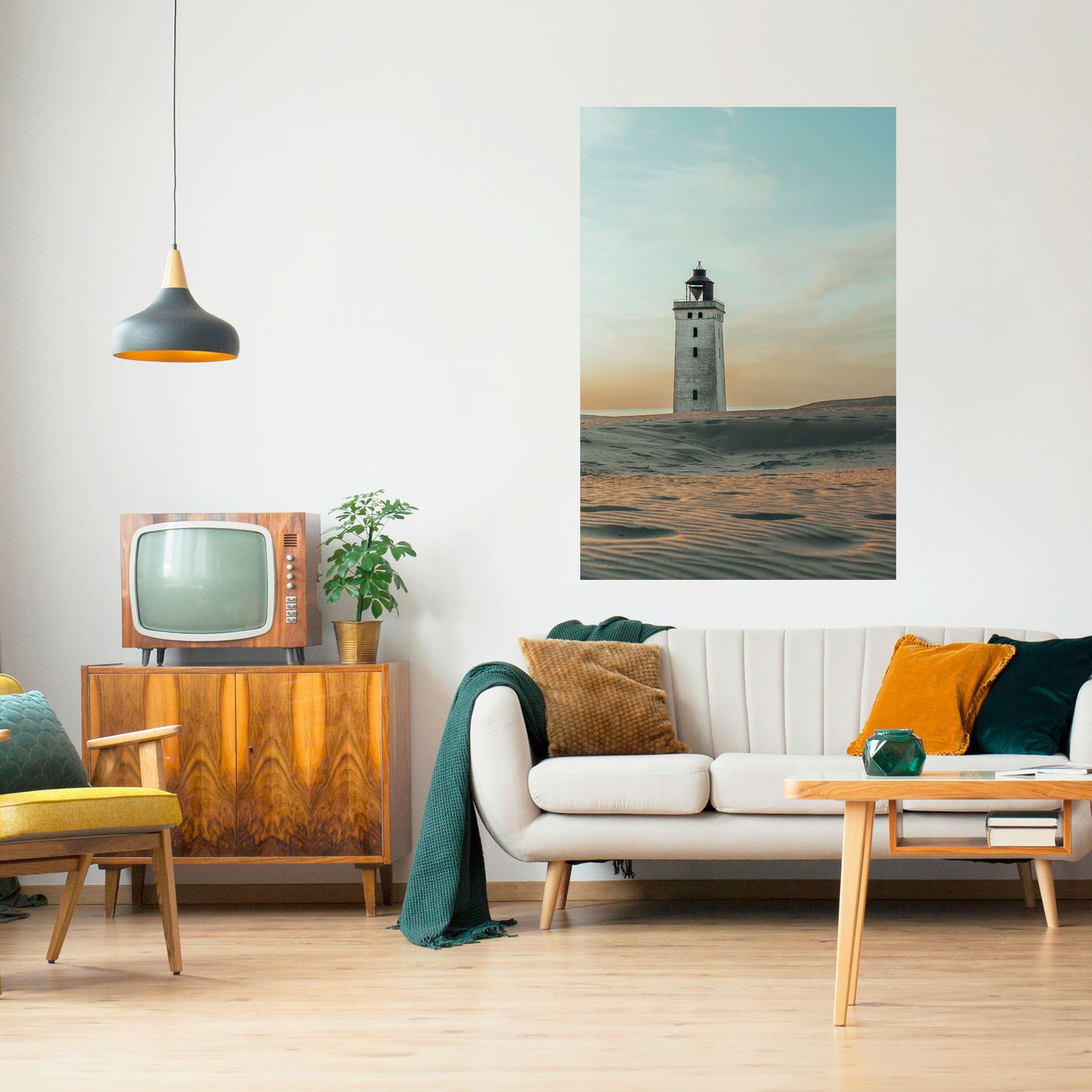 LIGHTHOUSE IN LIMBO Peel and Stick Vertical Poster