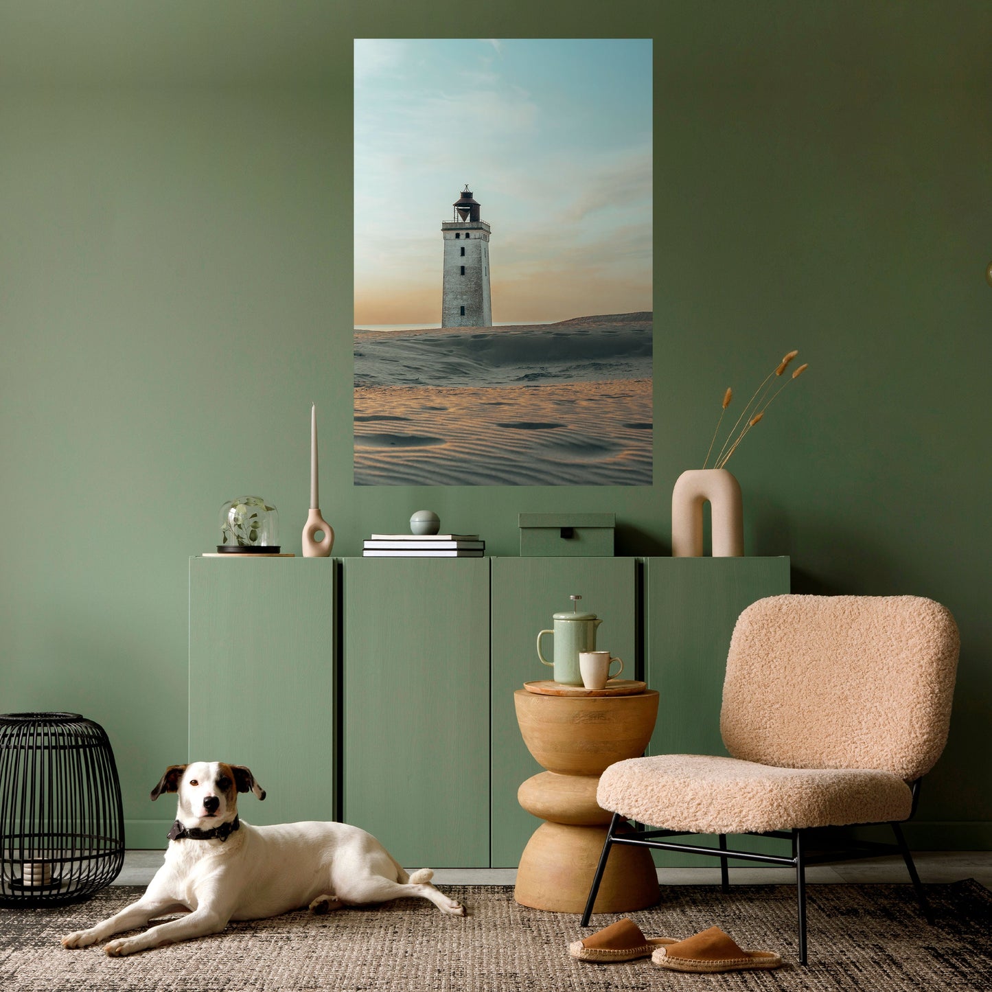 LIGHTHOUSE IN LIMBO Peel and Stick Vertical Poster