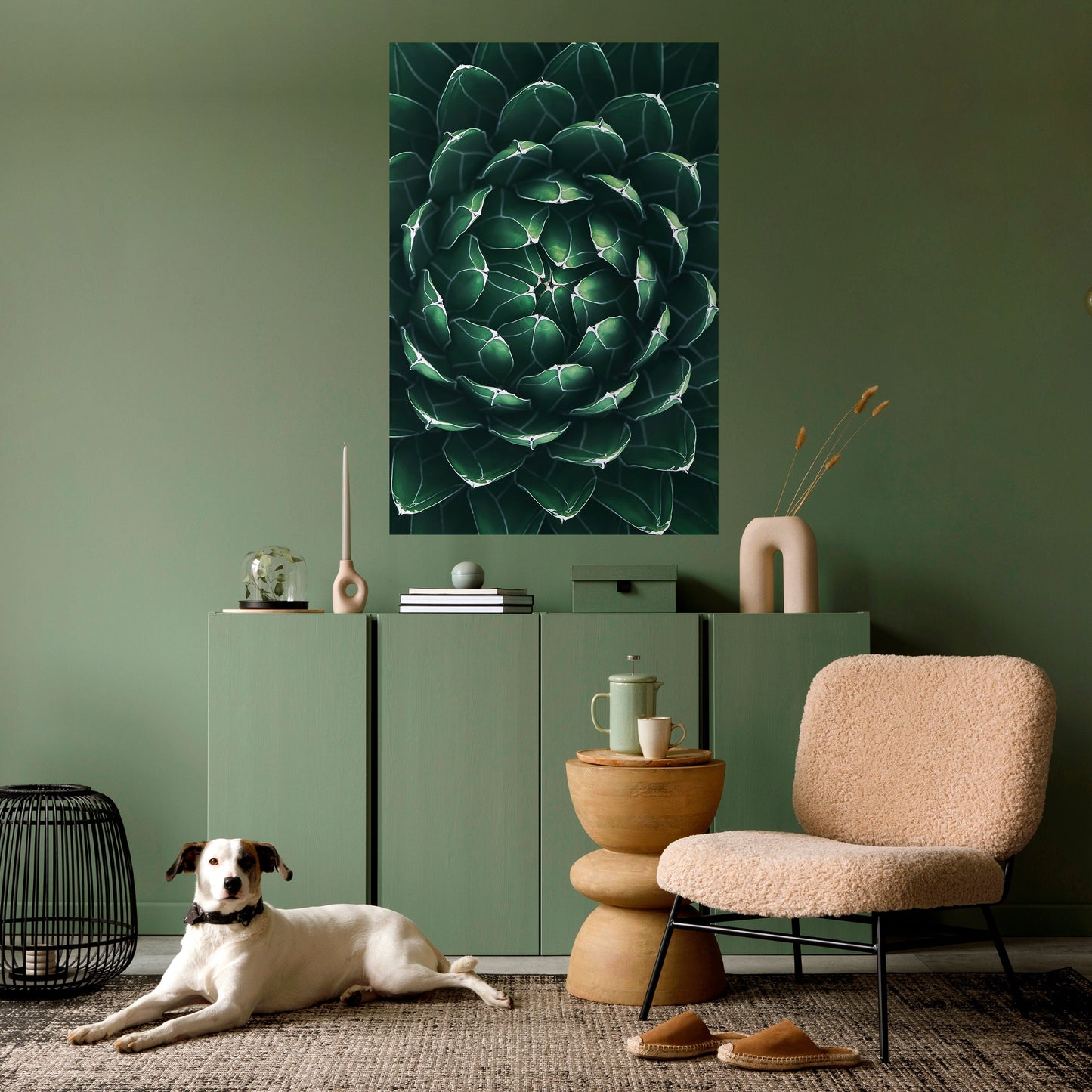 LUSH LABYRINTH vertikal poster med självhäftande mönster